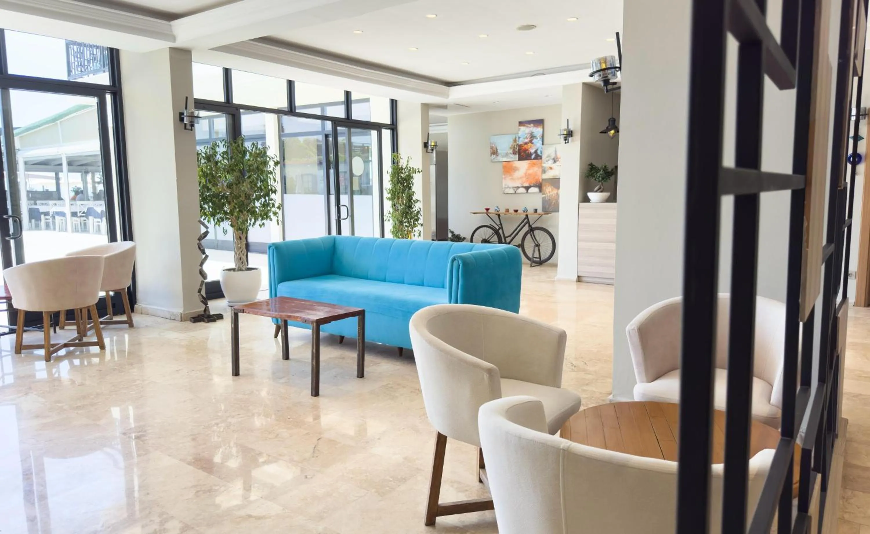 Lobby or reception in Uras Beach Hotel