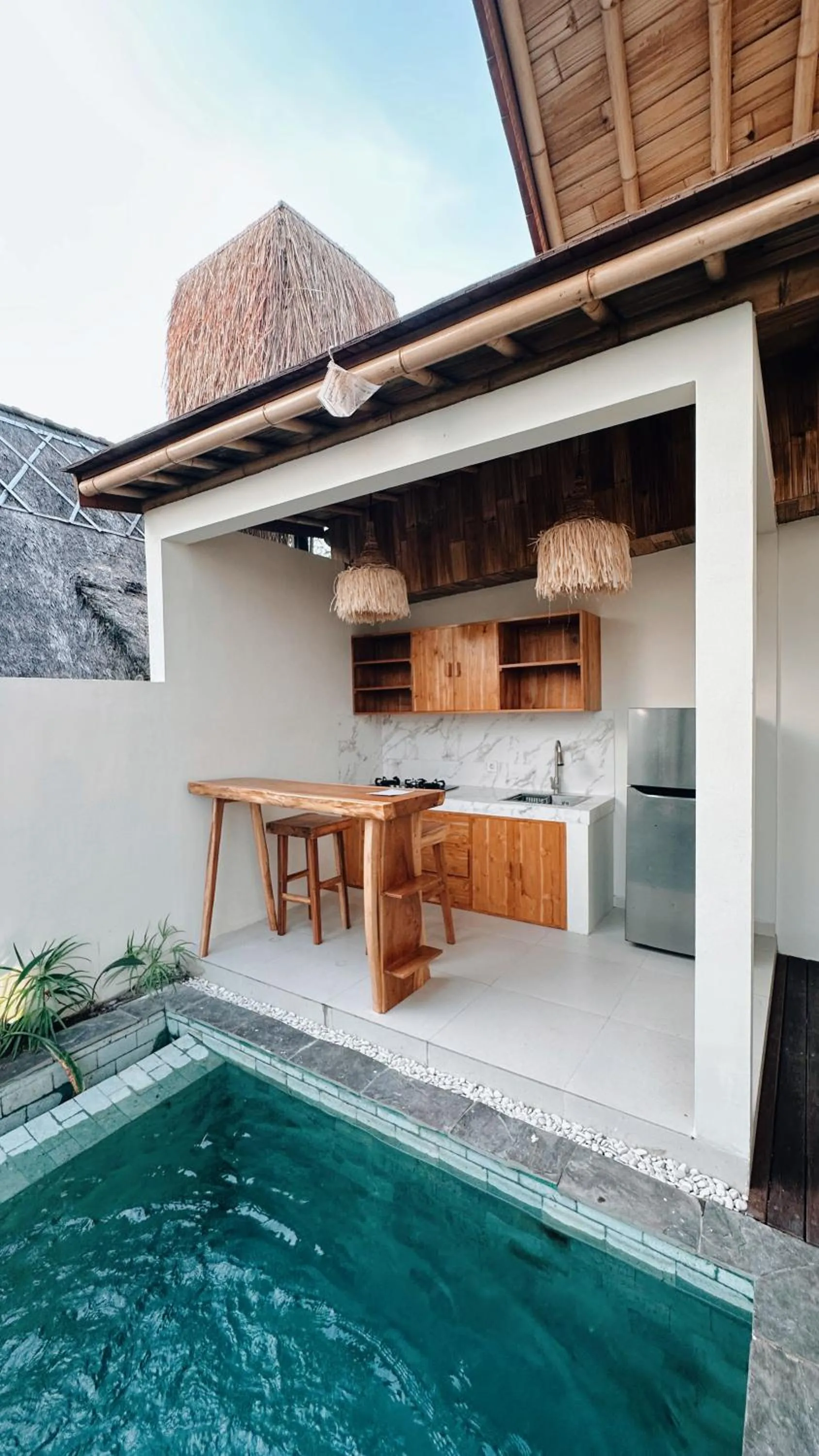 Kitchen or kitchenette in Capila Villa Bali