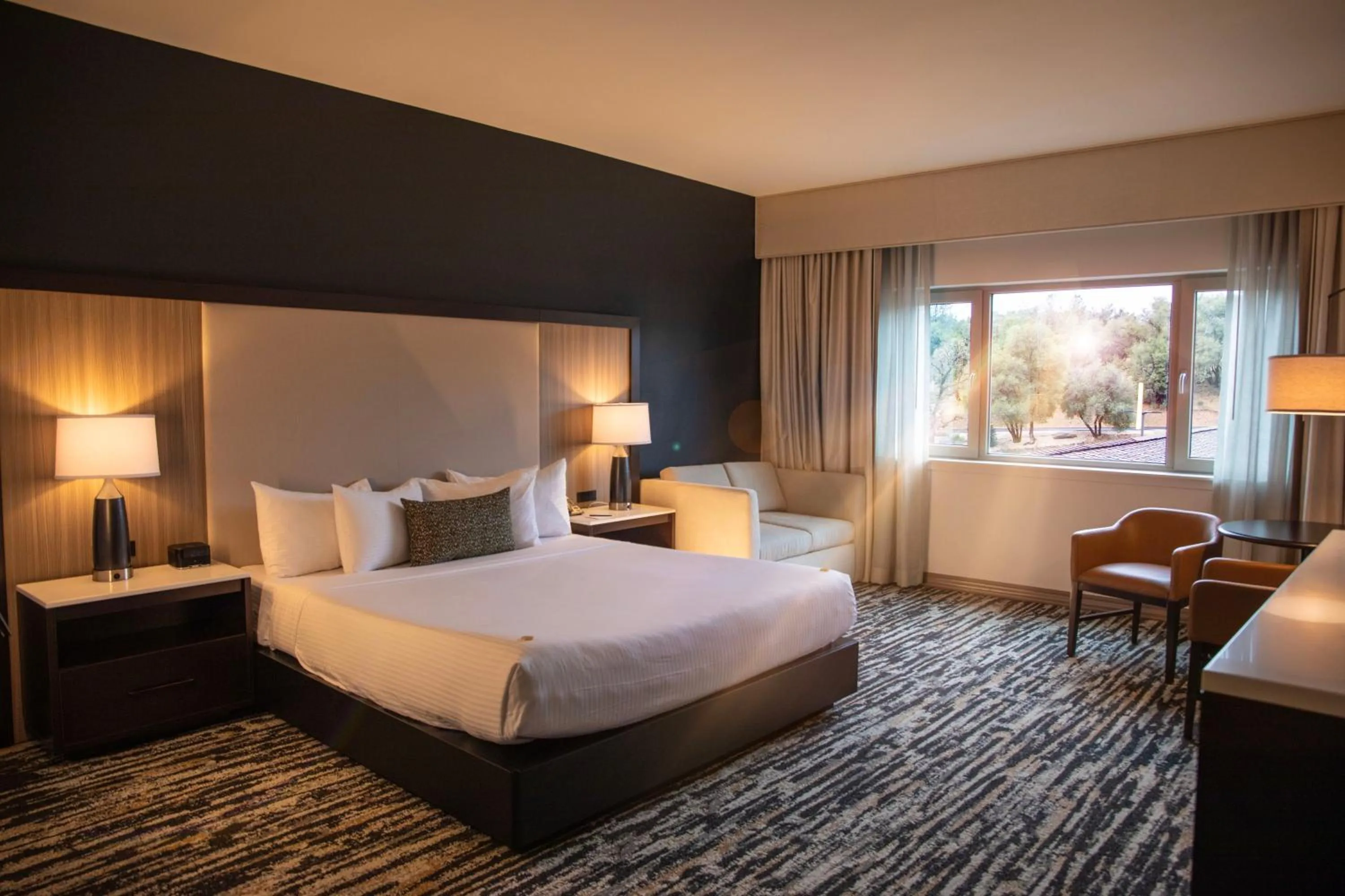 Property building, Bed in The Hotel at Black Oak Casino Resort