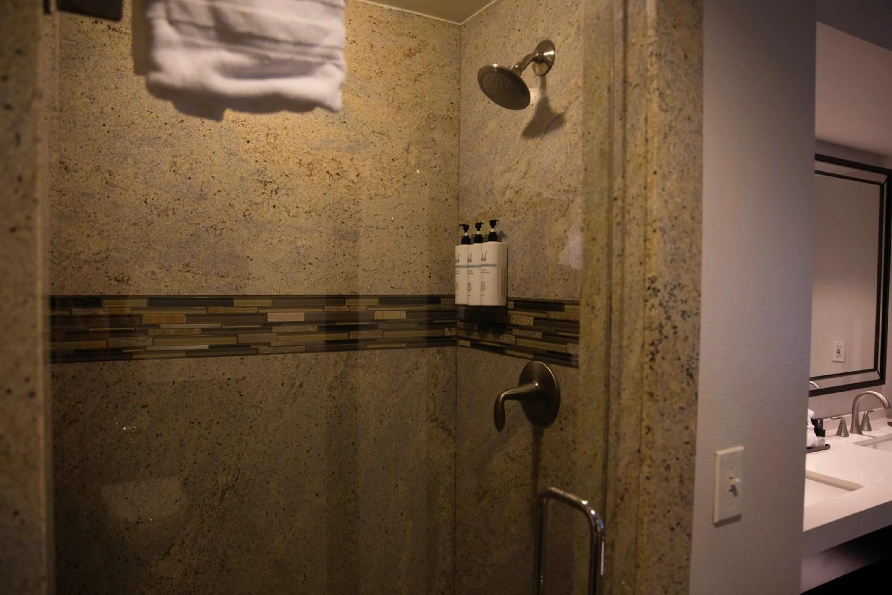 Shower in The Hotel at Black Oak Casino Resort