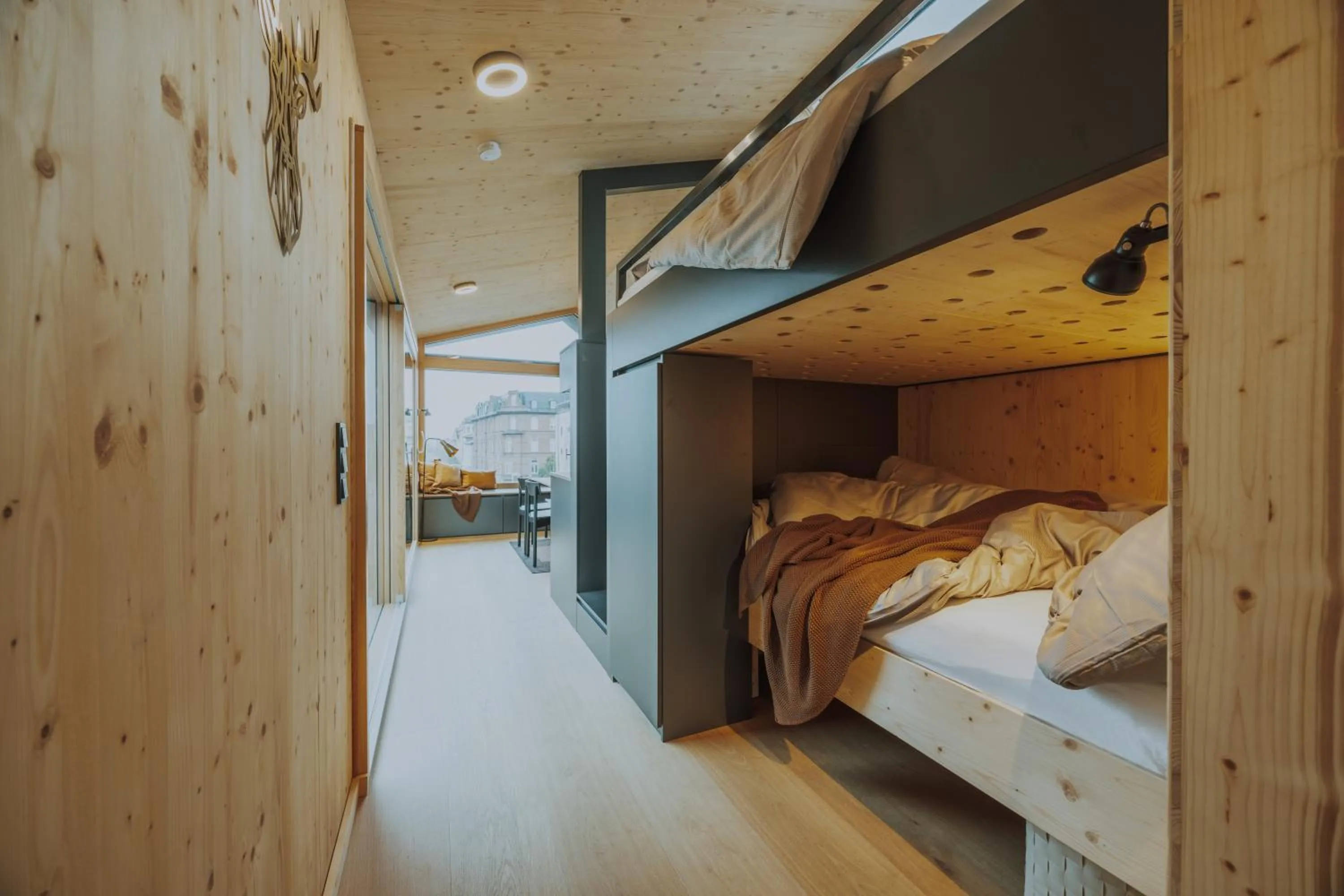 Bed in Nordhäuser Fürstenhof & TinySky-Resort