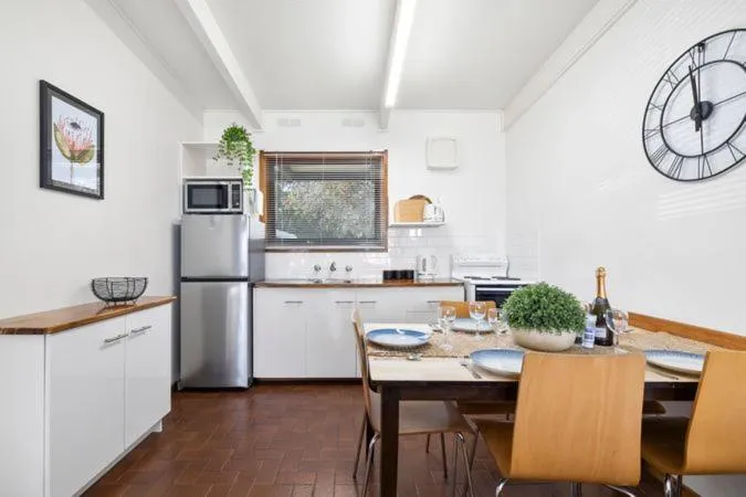 kitchen in Halls Haven Holiday Units