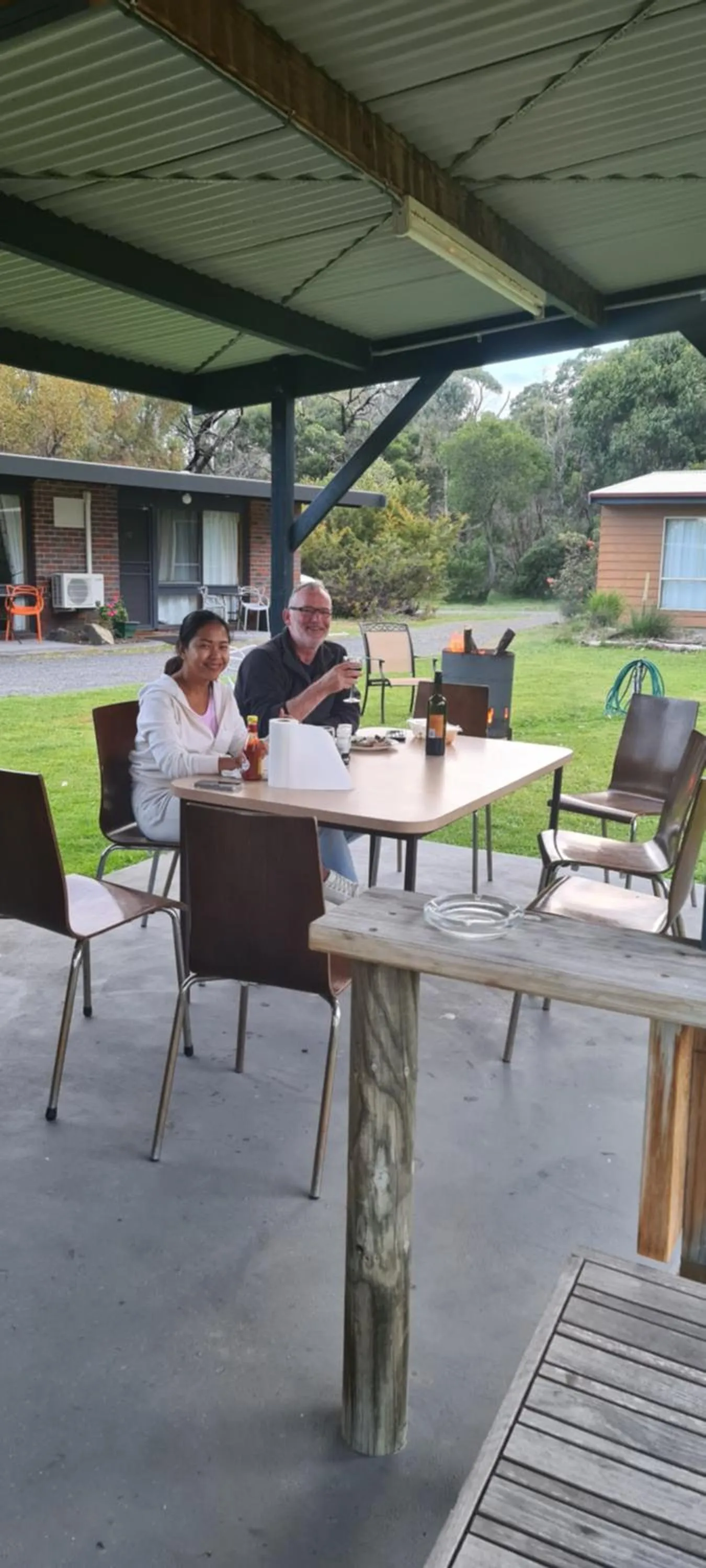 BBQ facilities in Halls Haven Holiday Units