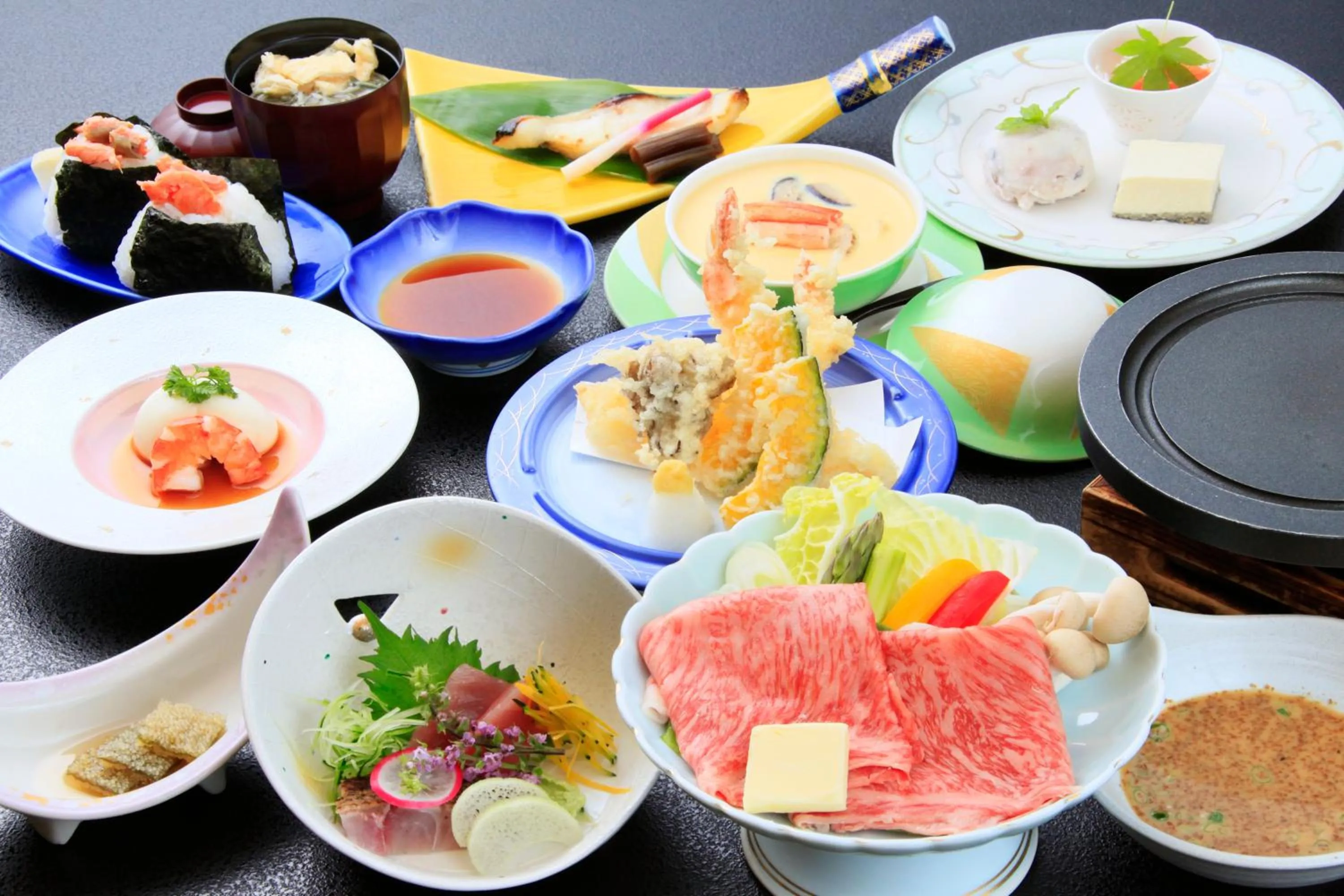 Food in Shikitei Morioka TsunagiOnsen