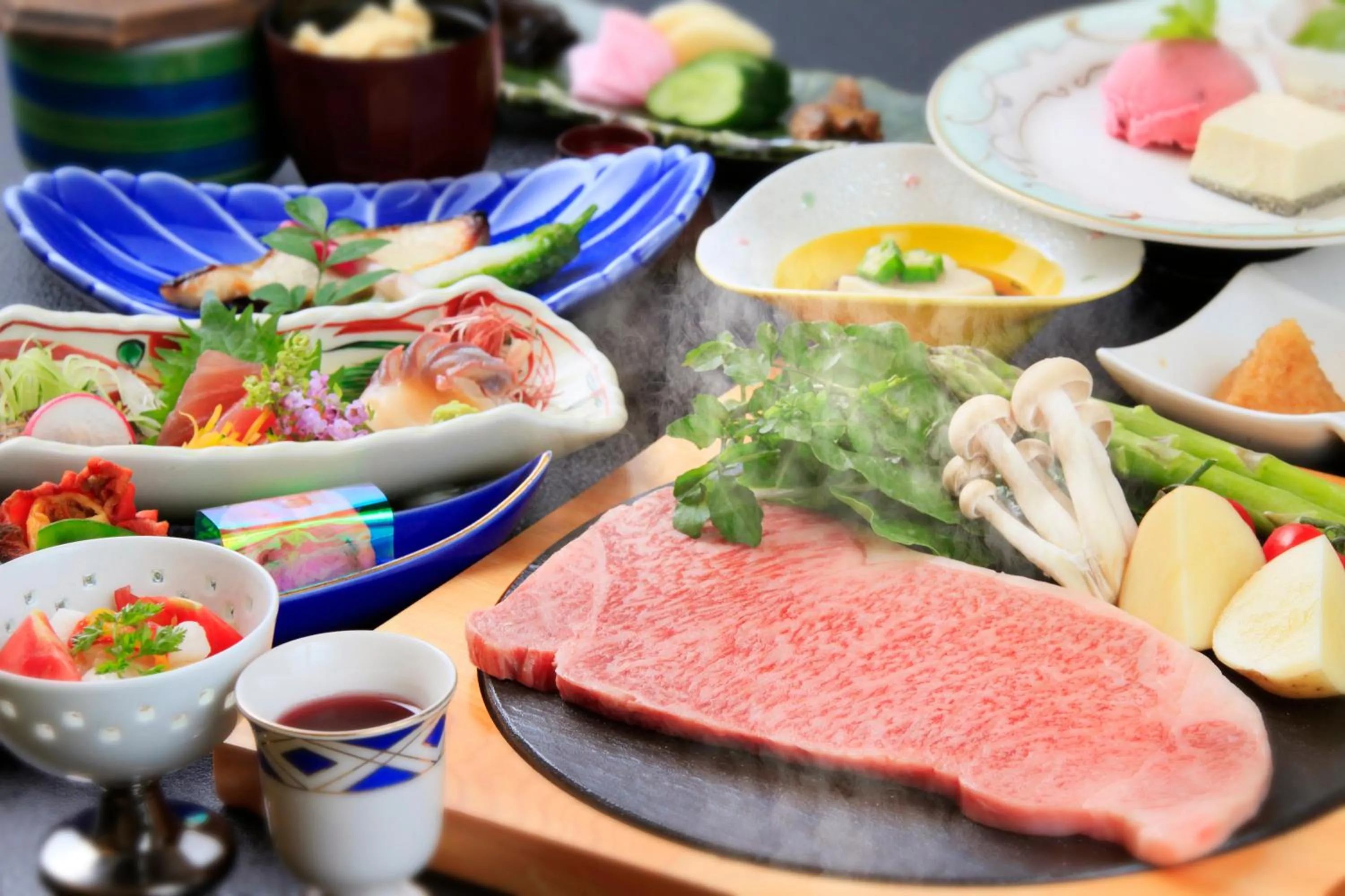 Dinner in Shikitei Morioka TsunagiOnsen