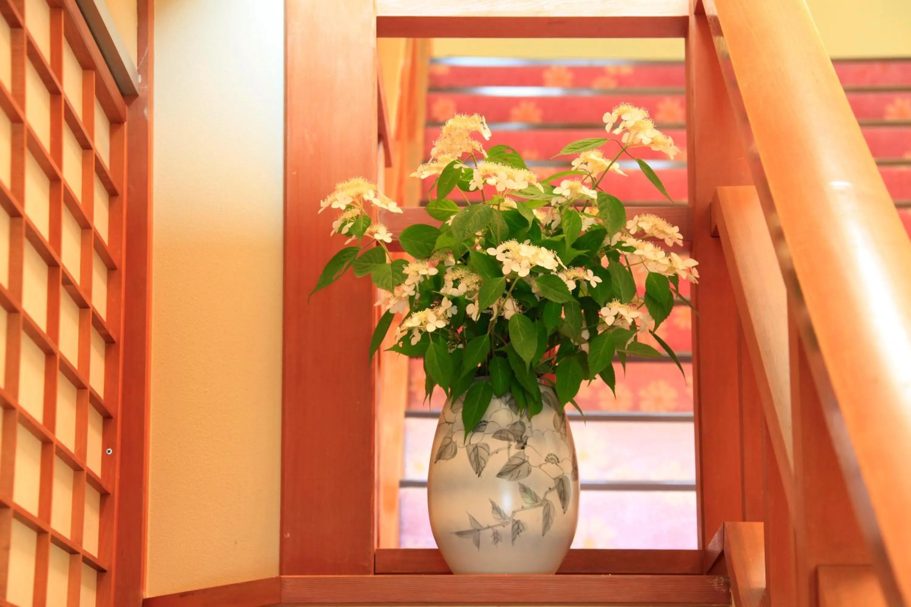 Decorative detail in Shikitei Morioka TsunagiOnsen