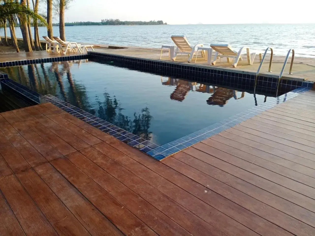 Pool view in The Chevalley Beach Resort Pool view in The Chevalley Beach Resort