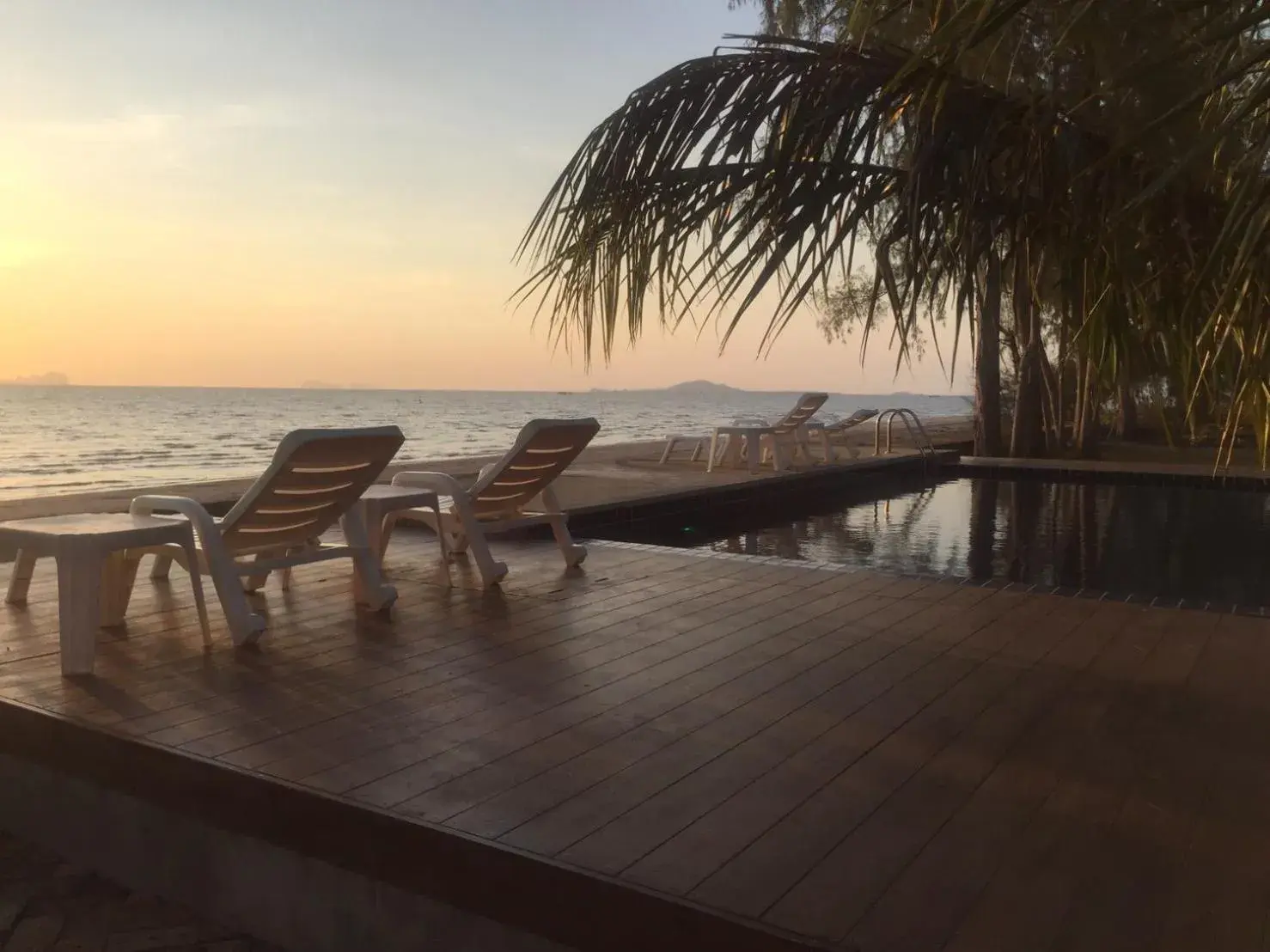 Pool view in The Chevalley Beach Resort Pool view in The Chevalley Beach Resort