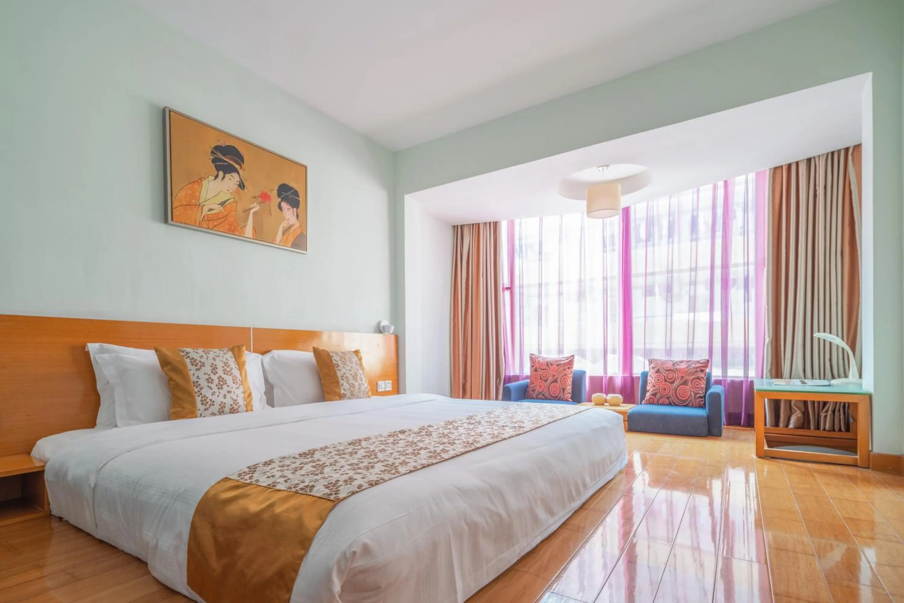 Bed in Shanshui Trends Hotel - Huaqiangbei