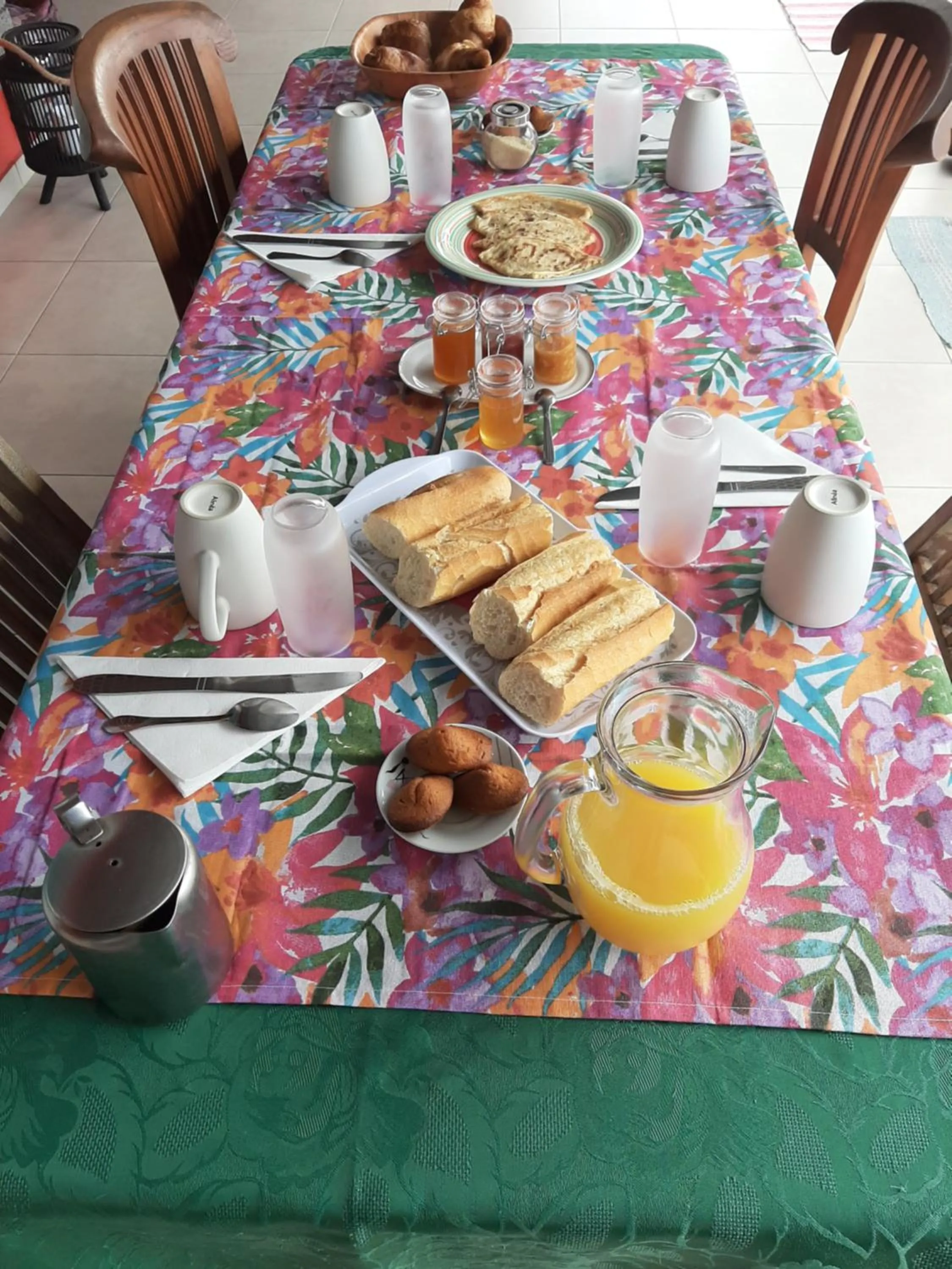 Continental breakfast in La kazanou