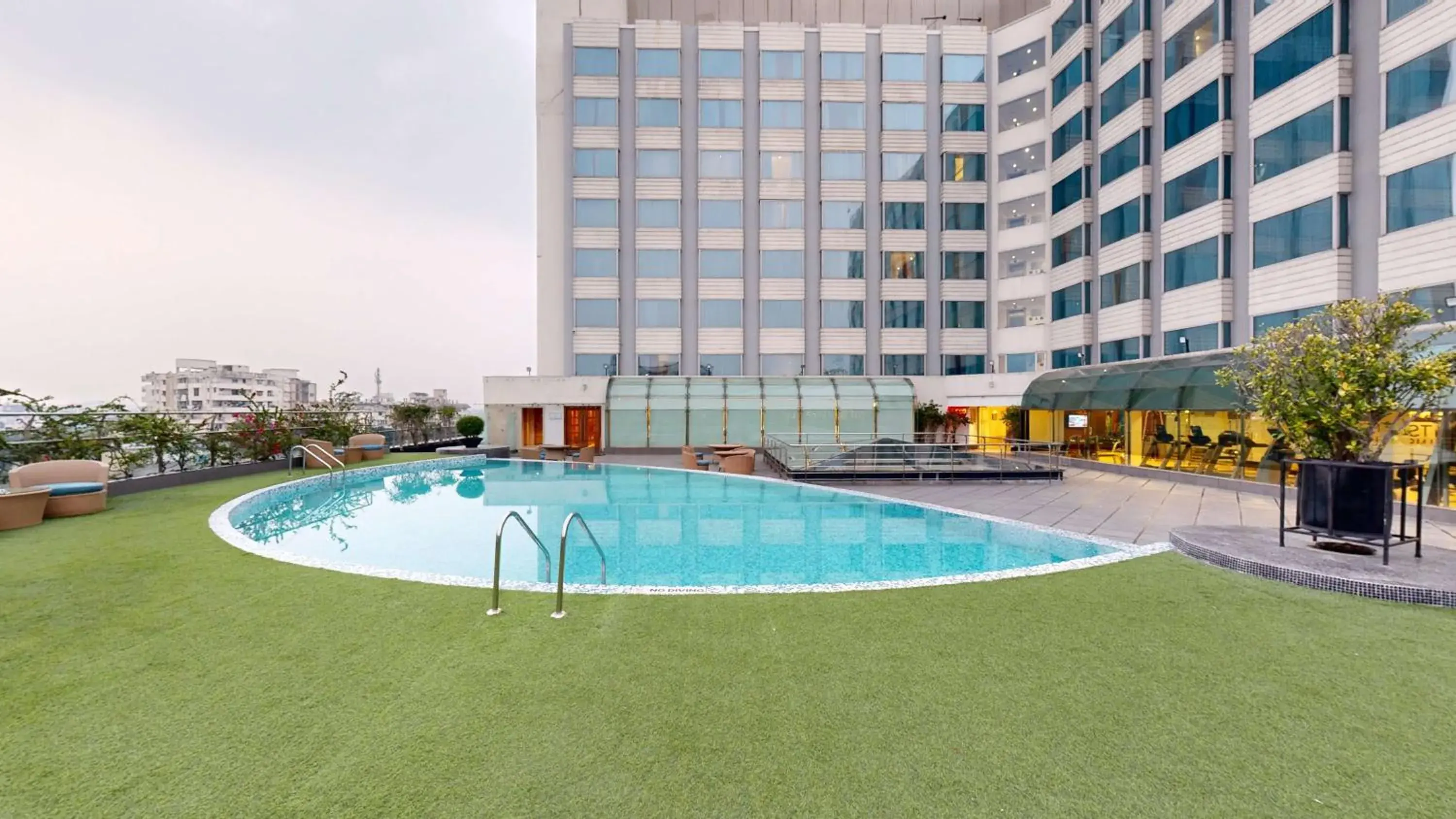 Pool view in Radisson Blu Hotel Ranchi Pool view in Radisson Blu Hotel Ranchi