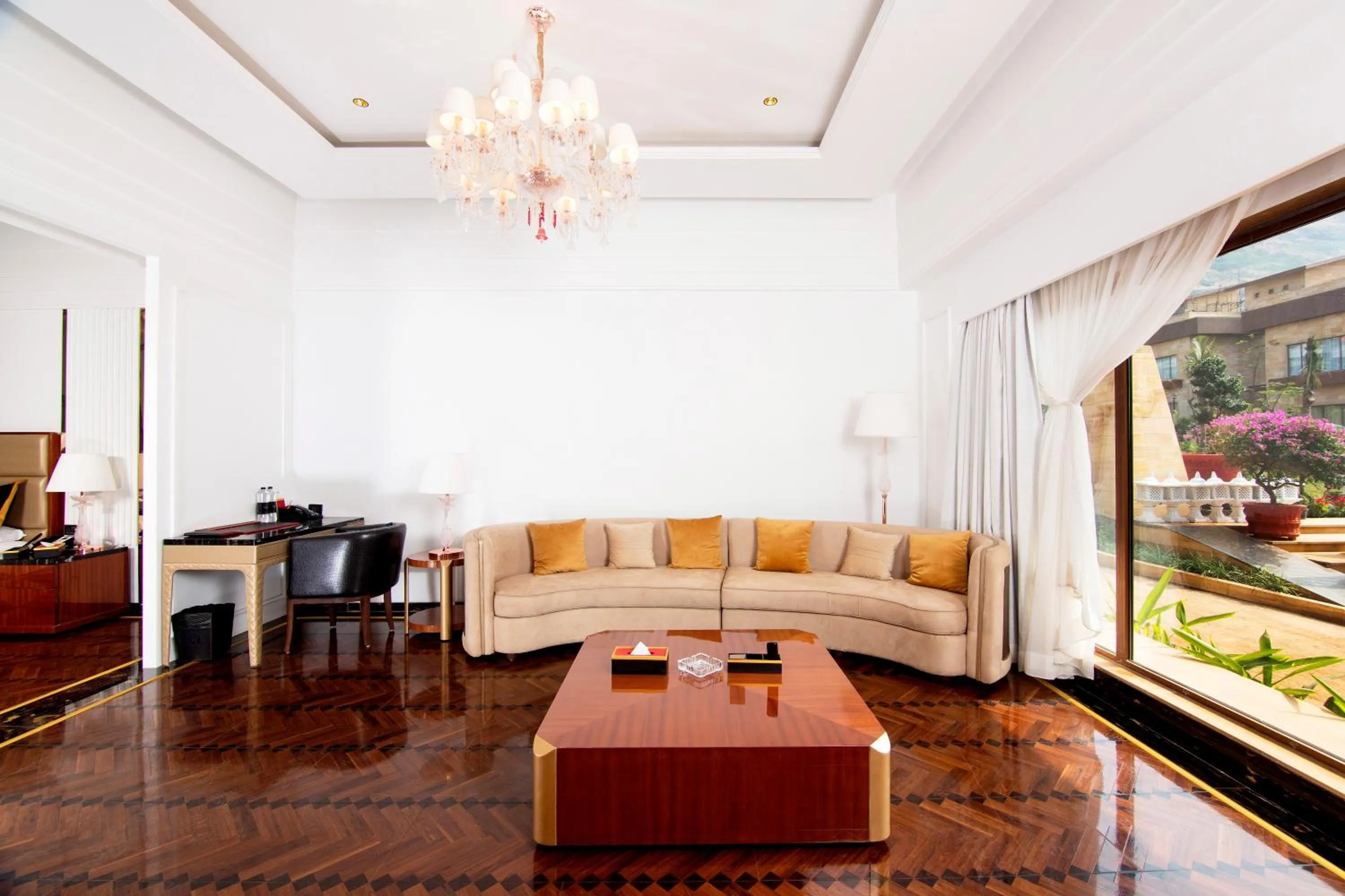 Seating area in Della Resorts