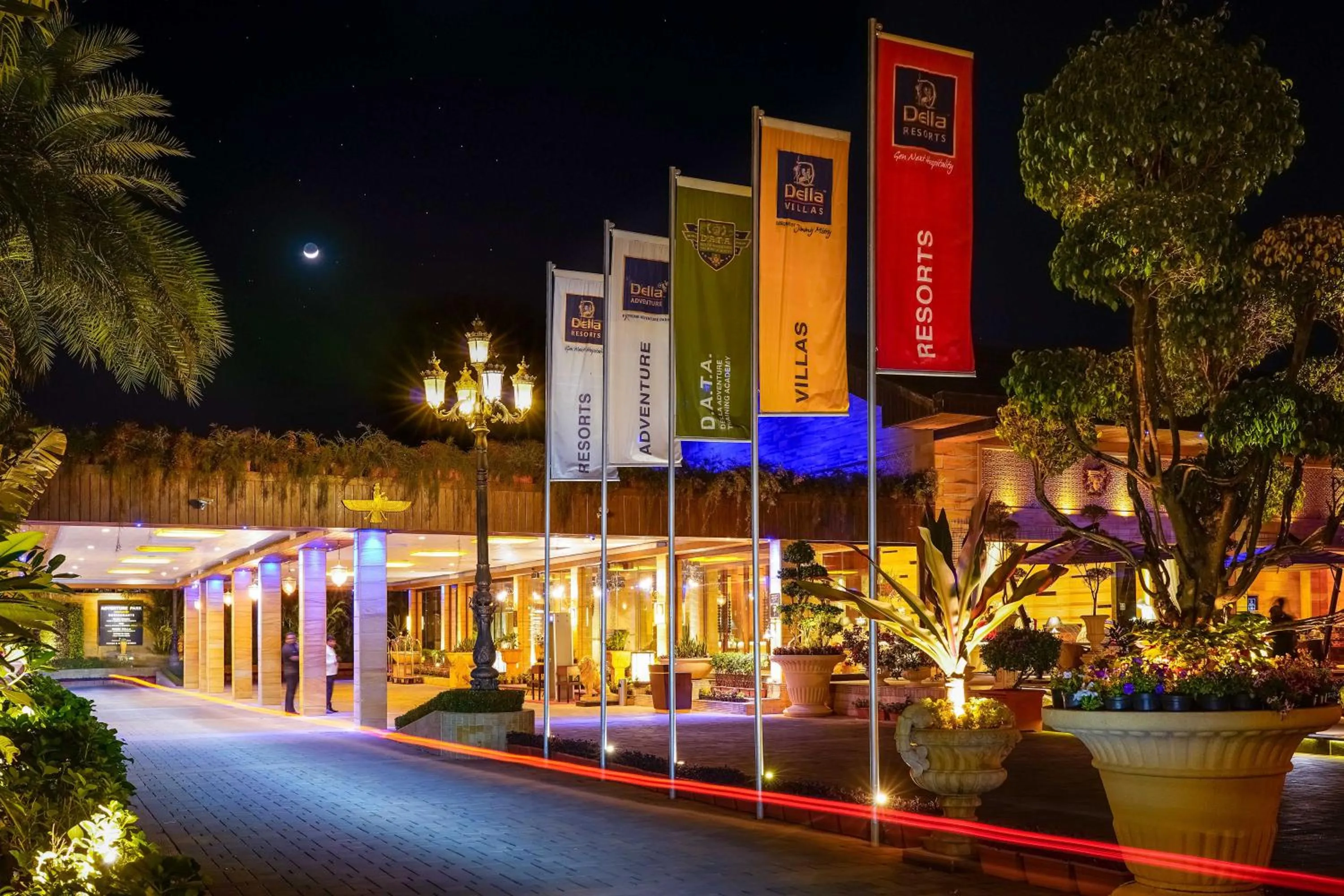 Property logo or sign in Della Resorts