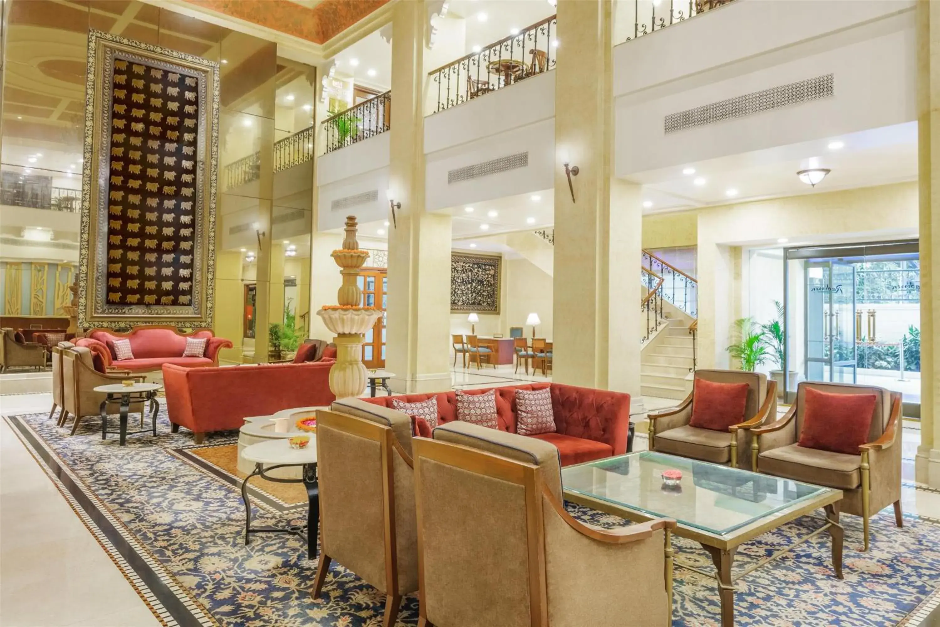 Lobby or reception in Radisson Hotel Varanasi Lobby or reception in Radisson Hotel Varanasi