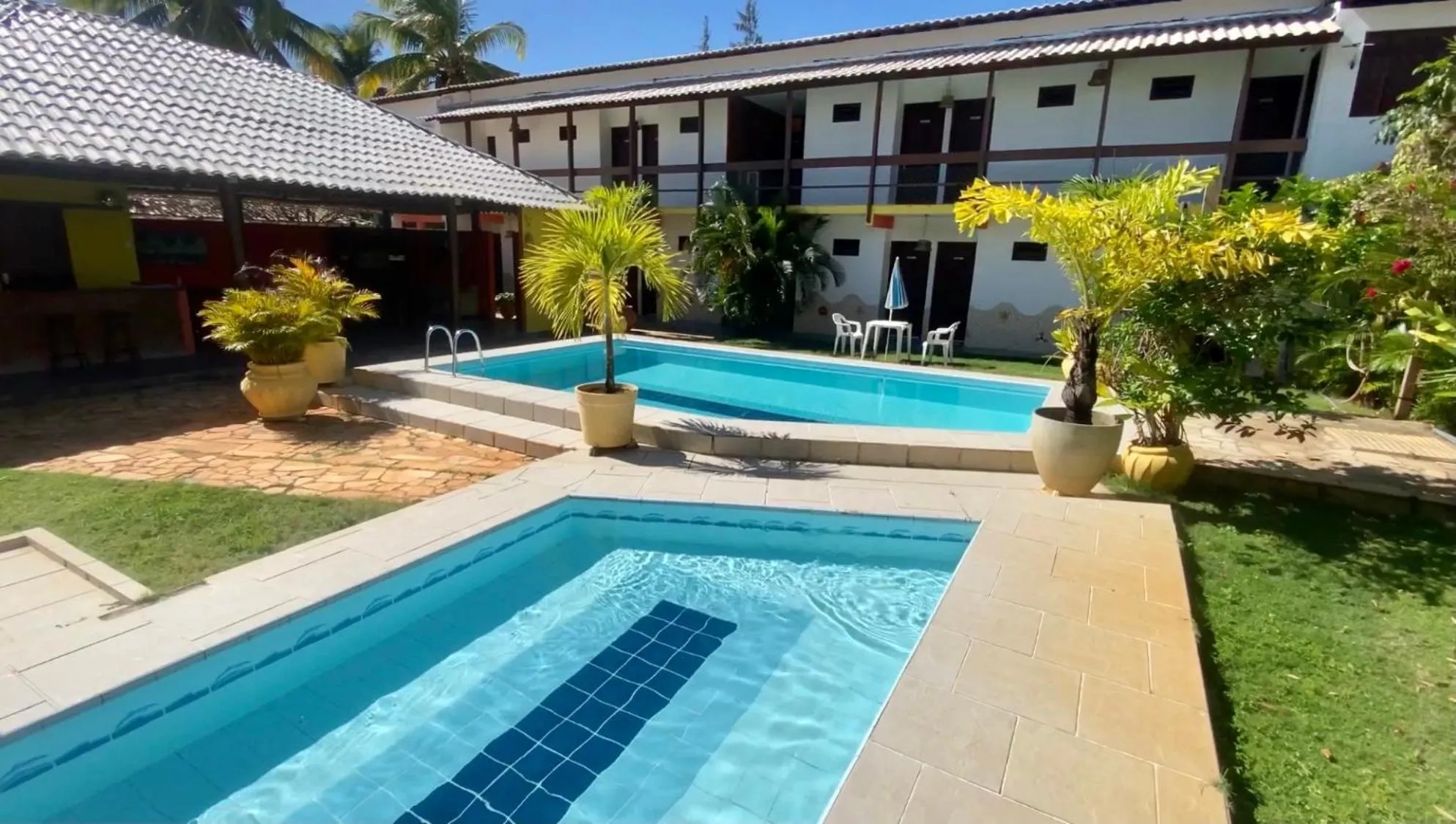 Pool view in EcoVila-Zen Bougainville - Hotel Pousada