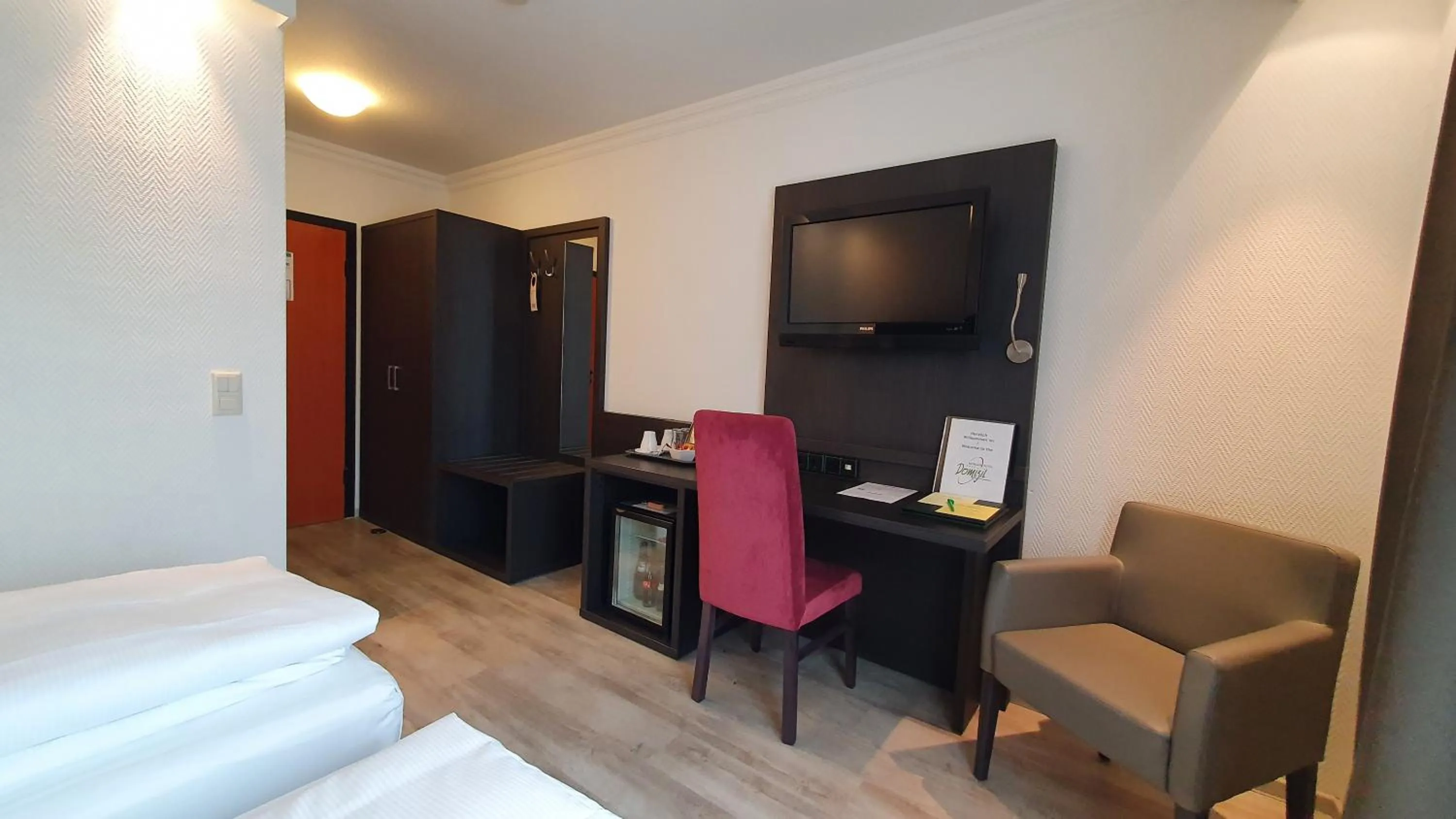 TV and multimedia, Bed in Astralis Hotel Domizil