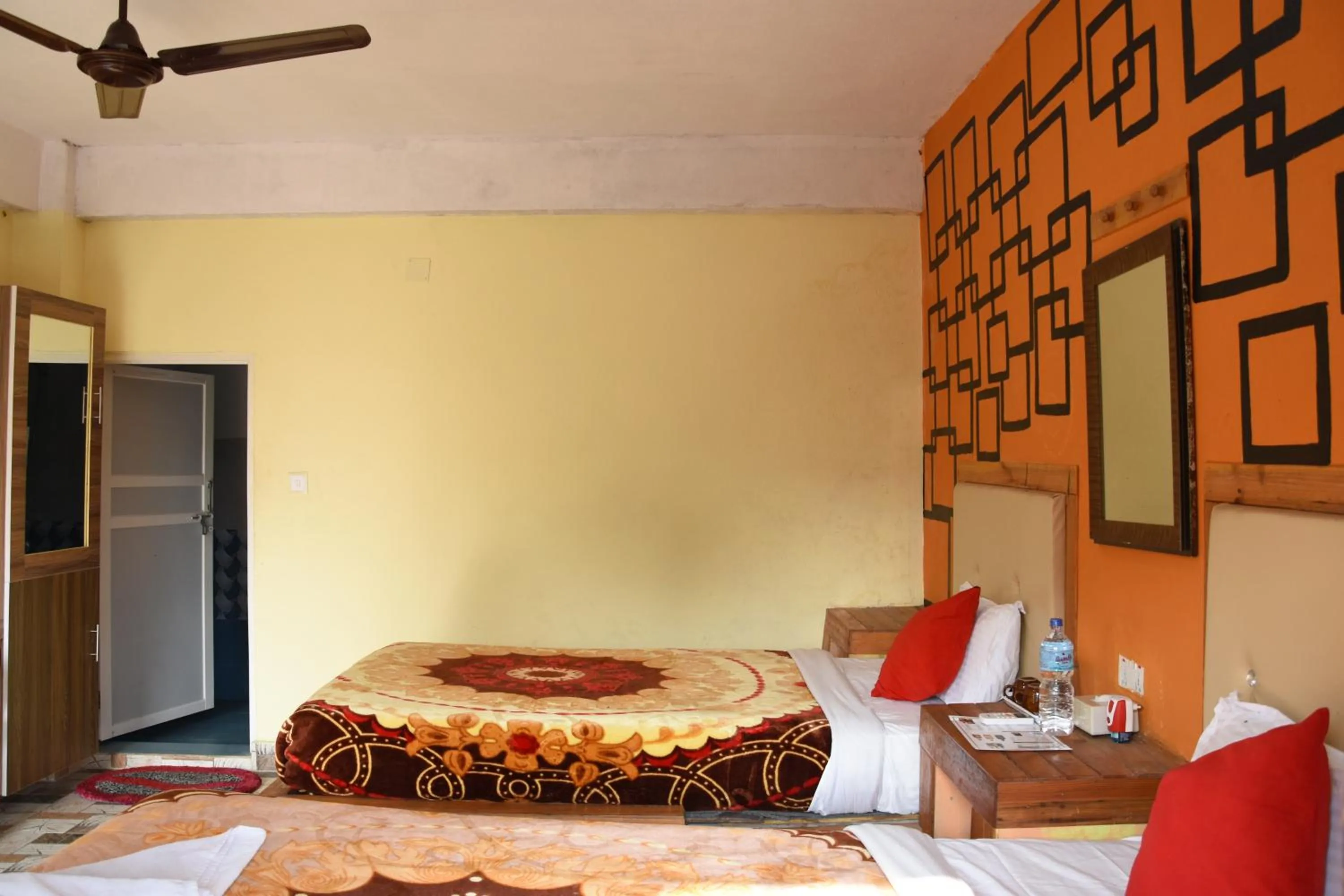 Bed in Hong Qi Hotel