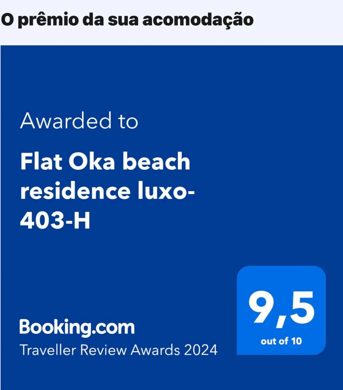 Flat Oka beach residence luxo