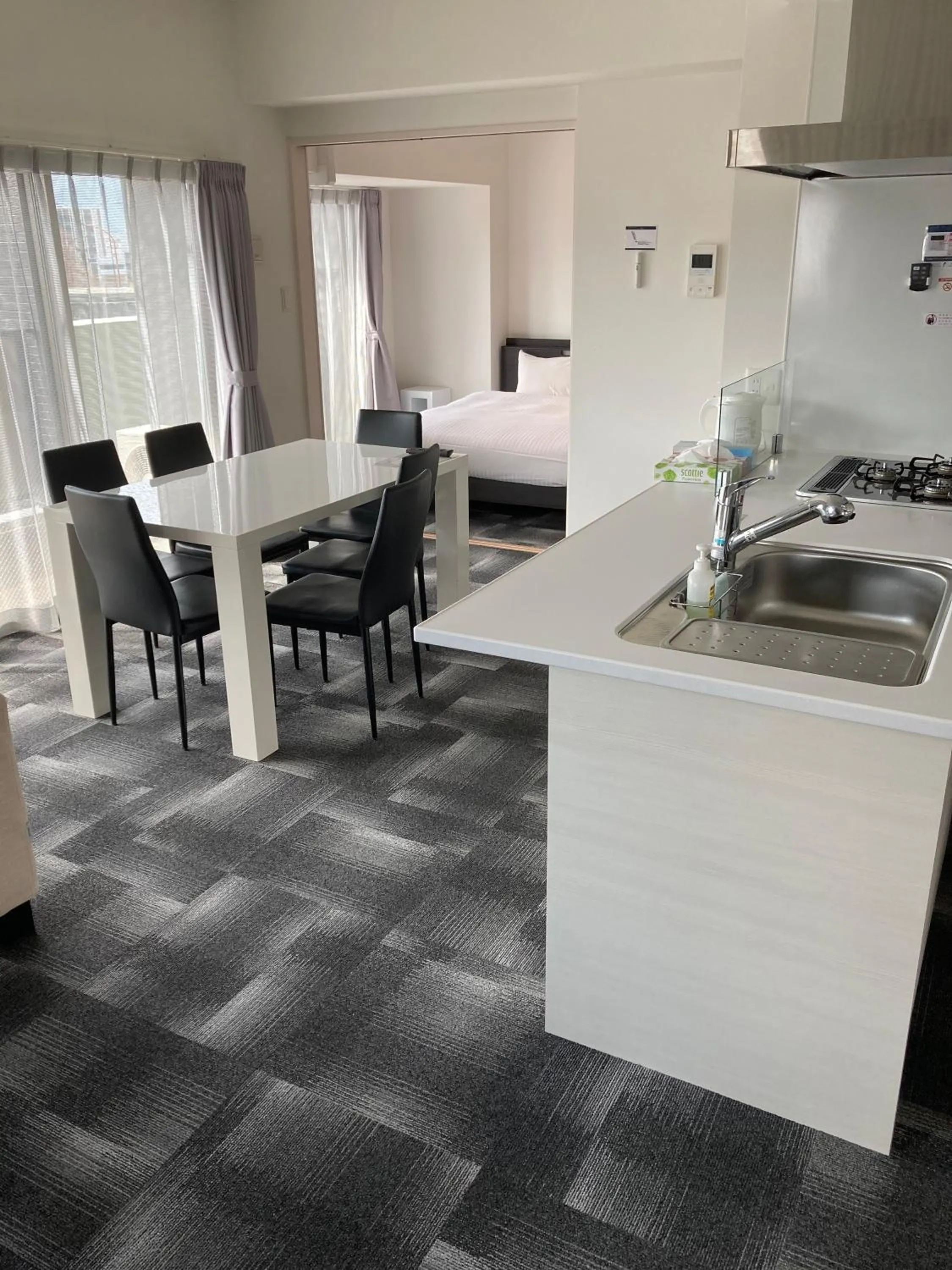 Kitchen or kitchenette in A.T. Hotel Hakata