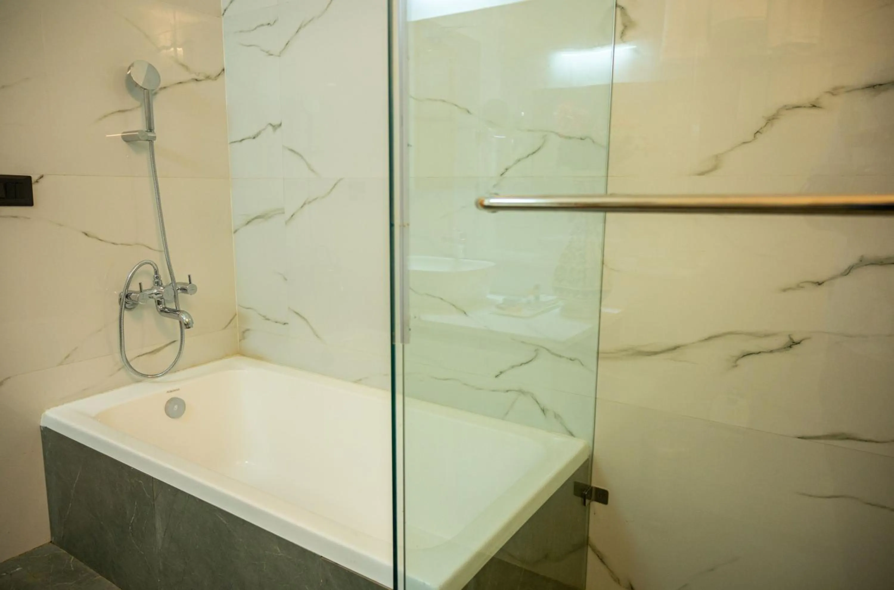 Bath in Hotel Meraden Opus , Anjuna Beach Goa