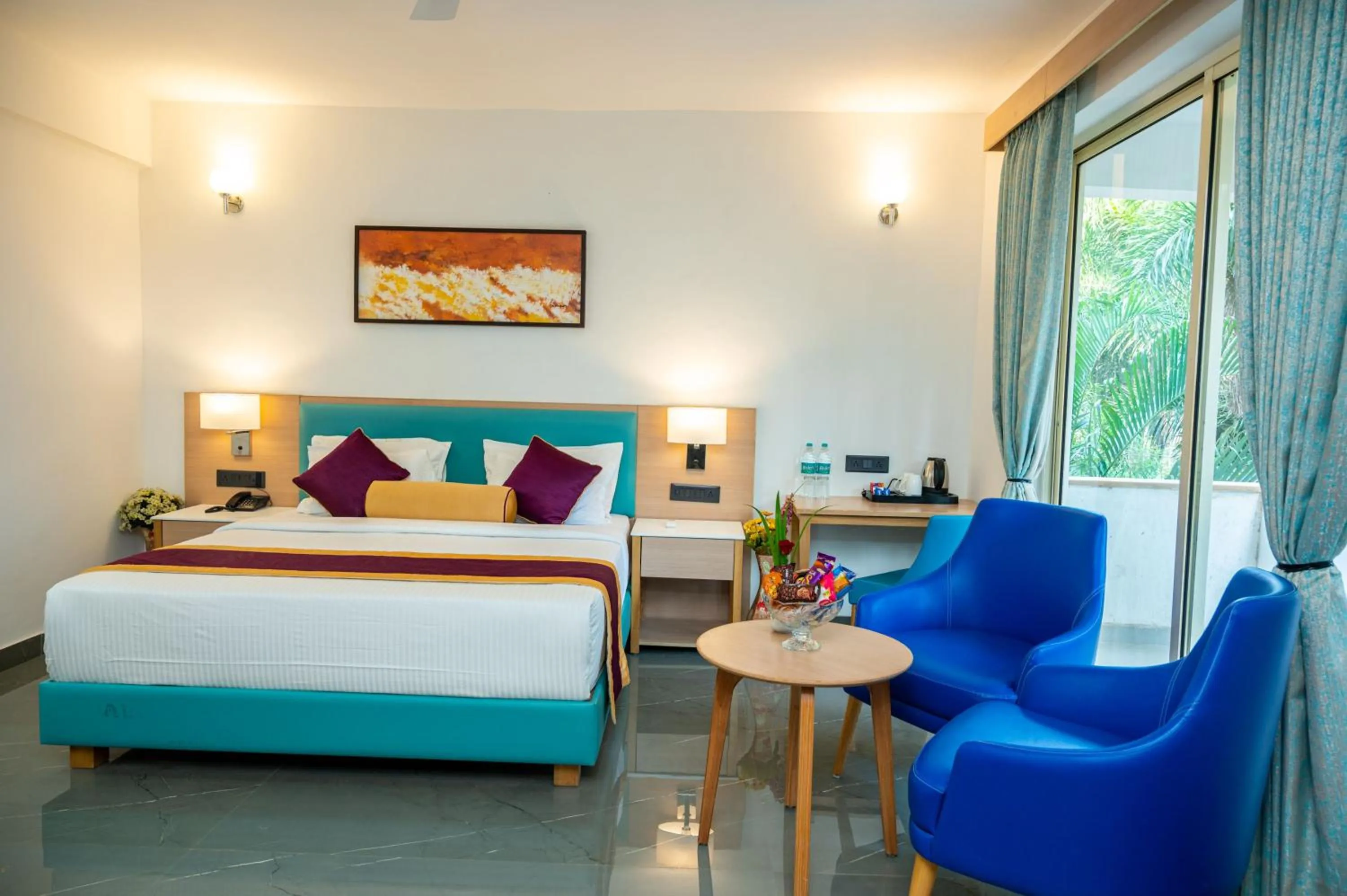 View (from property/room), Bed in Hotel Meraden Opus , Anjuna Beach Goa