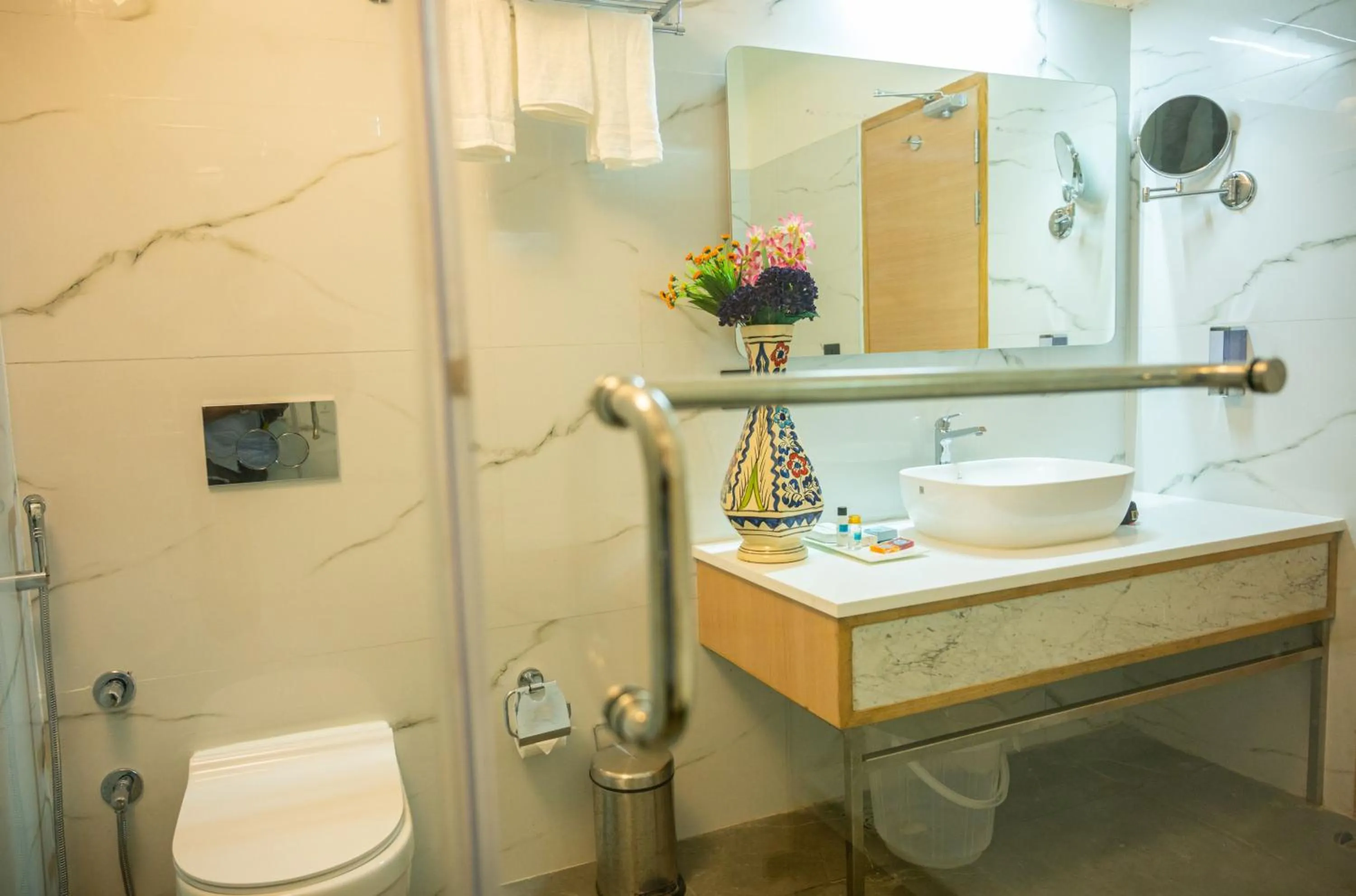 Bathroom in Hotel Meraden Opus , Anjuna Beach Goa