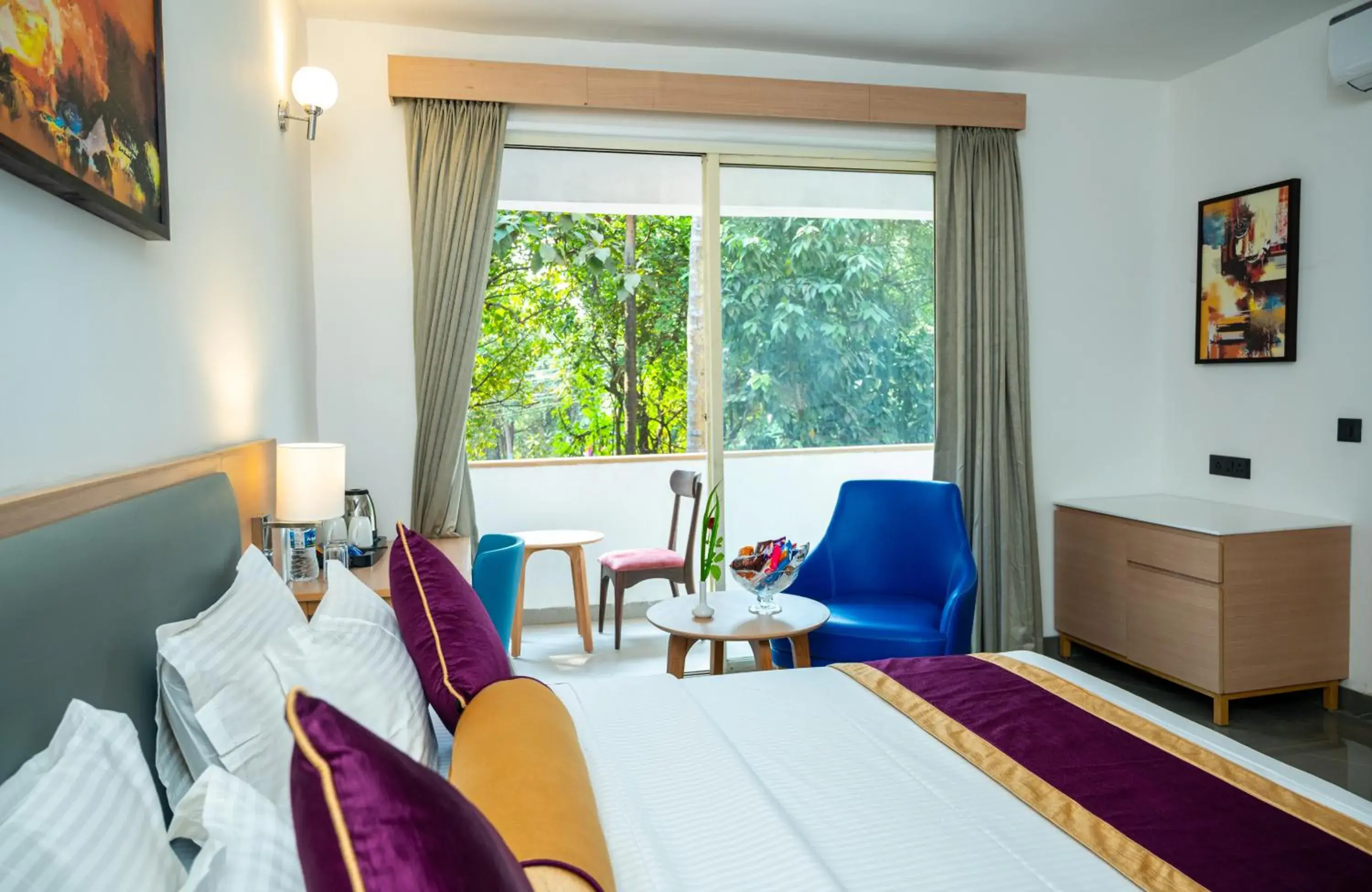 Bed in Hotel Meraden Opus , Anjuna Beach Goa Bed in Hotel Meraden Opus , Anjuna Beach Goa