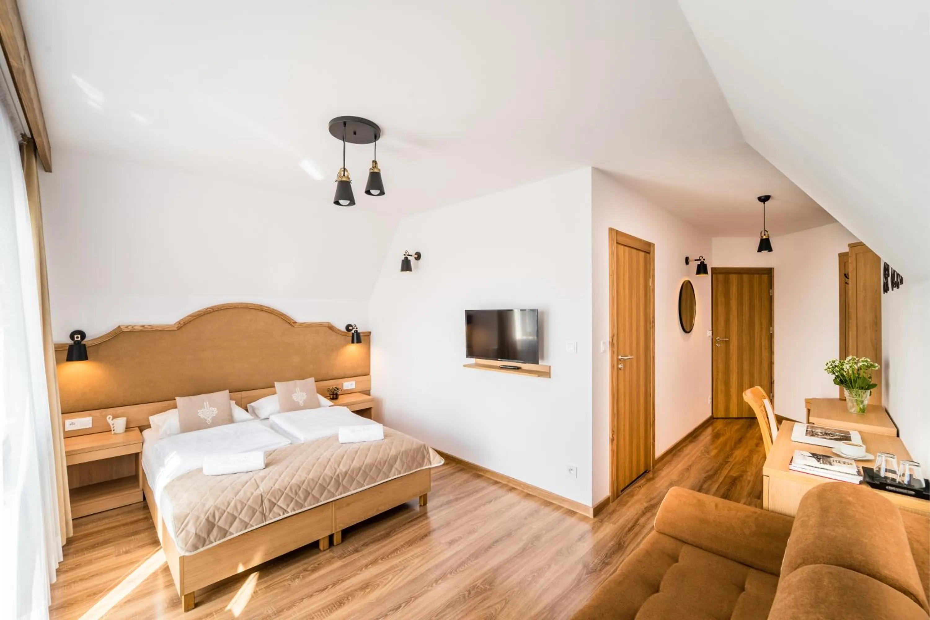 Photo of the whole room, Bed in Miodowy Dworek