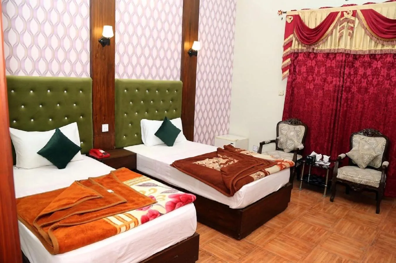 Bed in Hotel Serena Palace