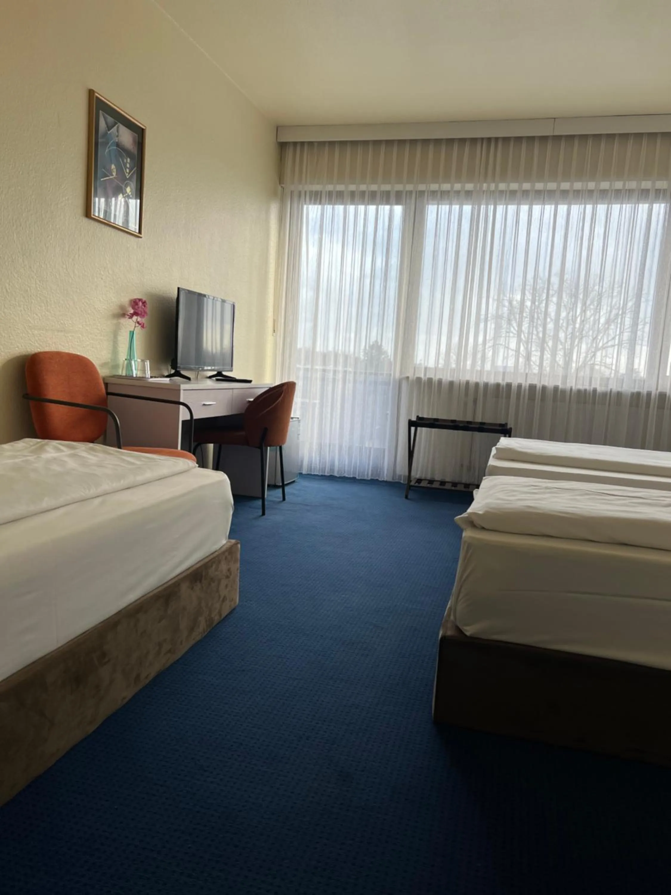 Bed in Hotel Am Flughafen