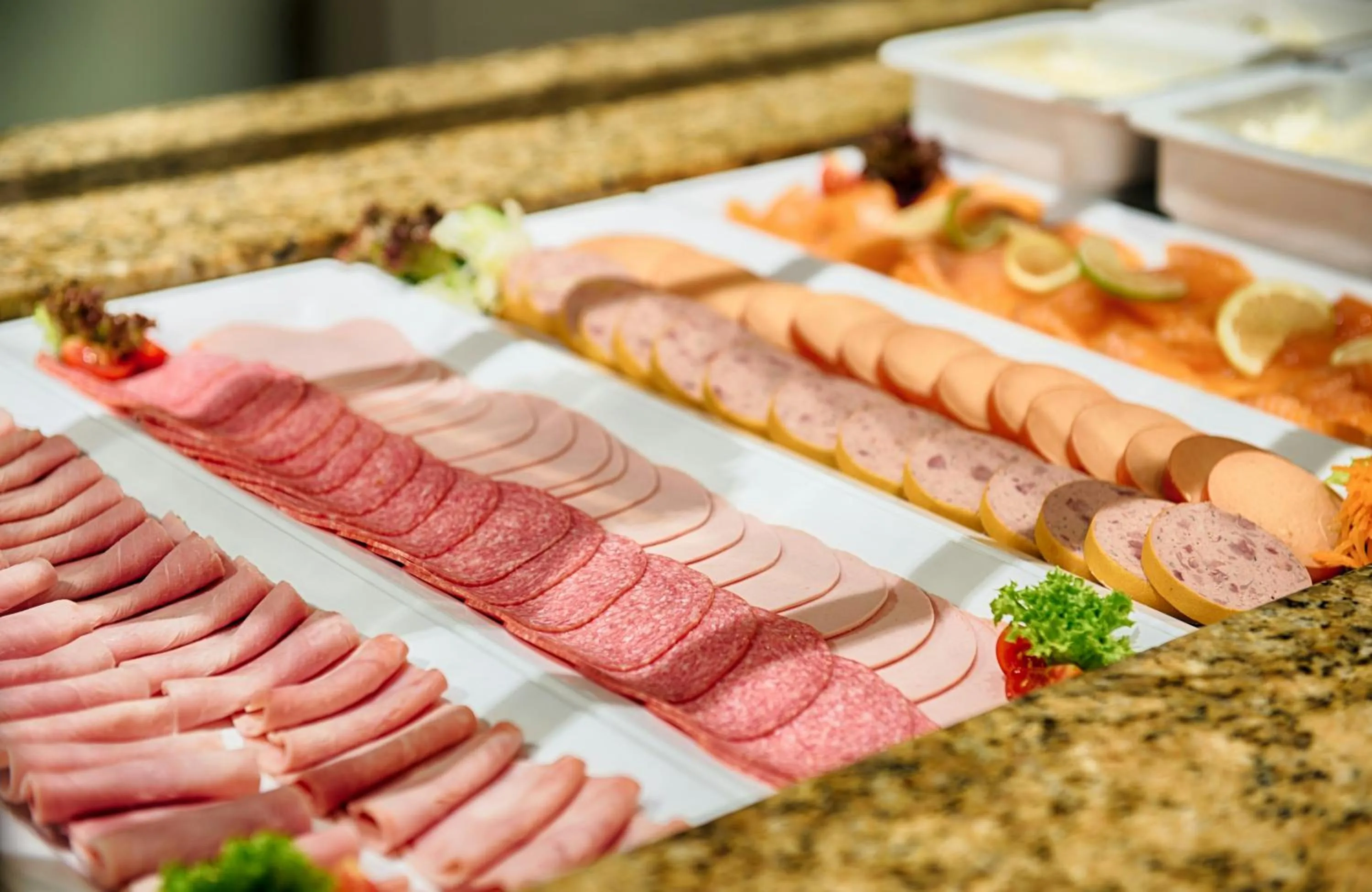 Buffet breakfast in Leonardo Hotel Düsseldorf City Center