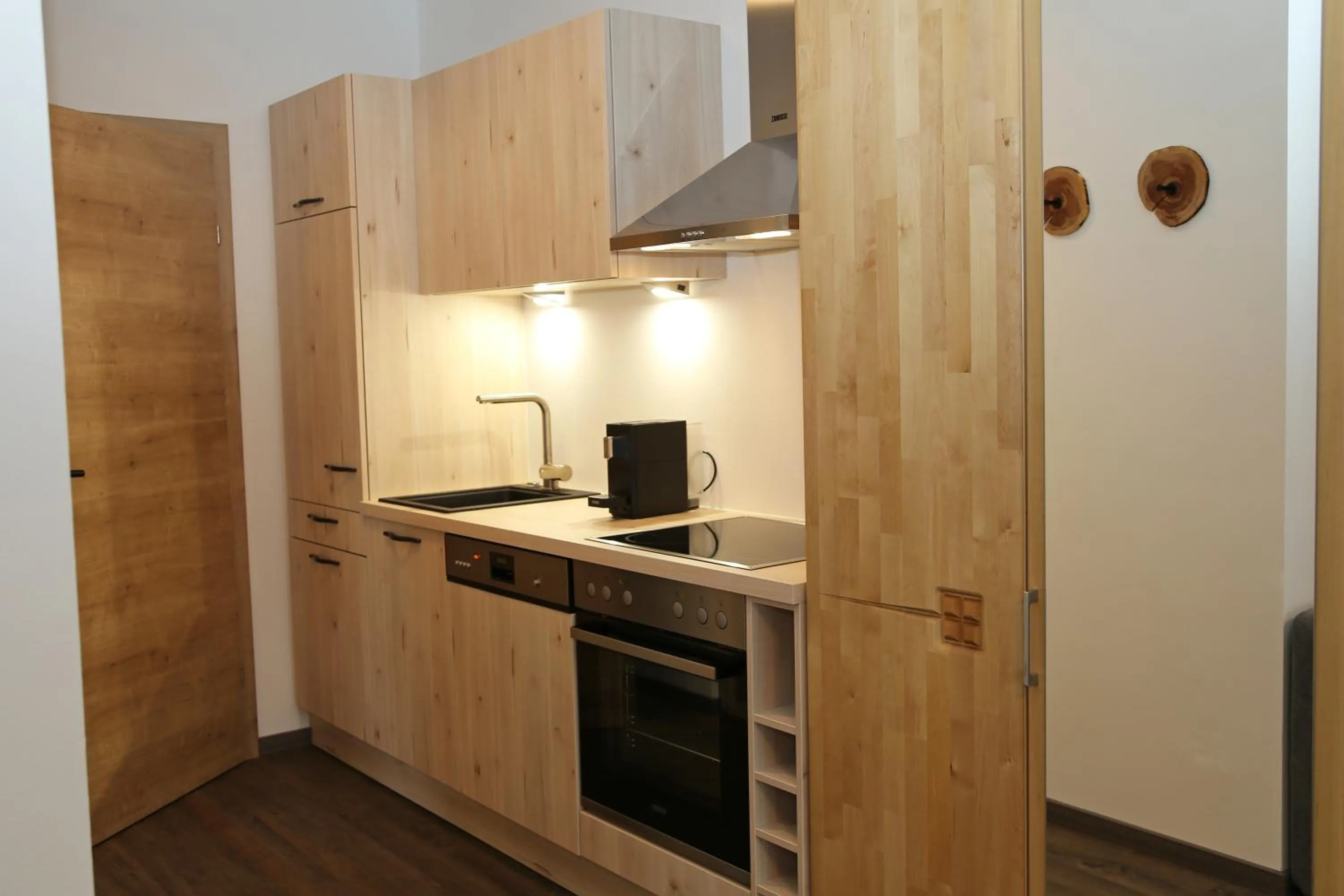 Kitchen or kitchenette in Apartments Schmiedgut