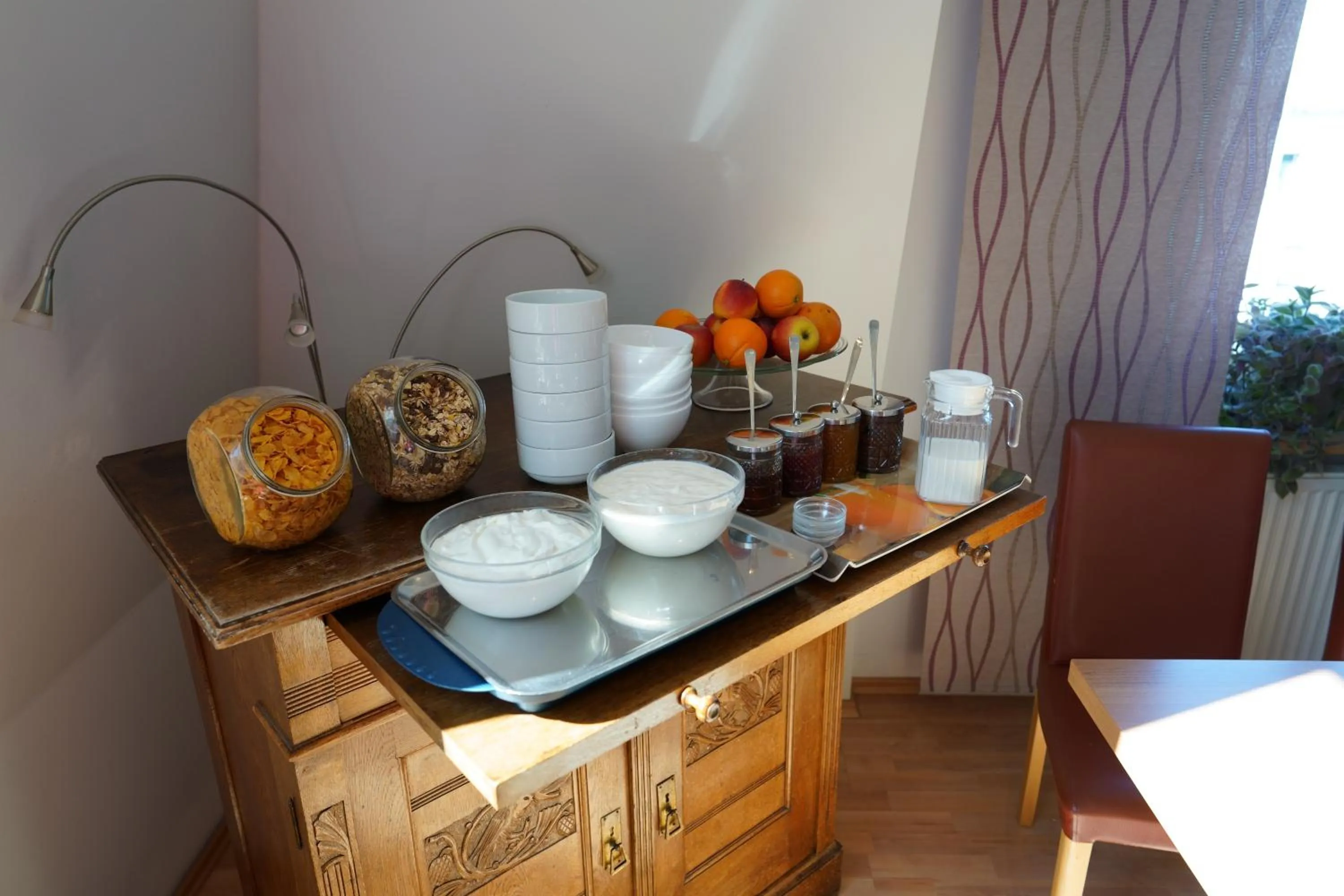 Buffet breakfast in Hotel Ambert