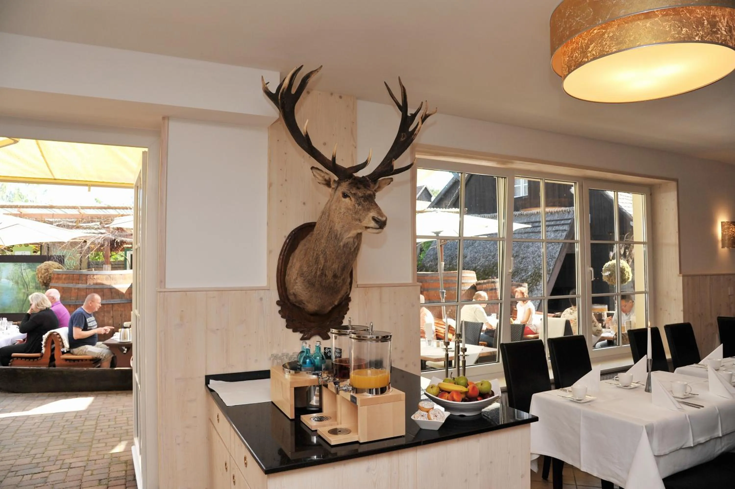 Buffet breakfast in Hotelanlage Starick