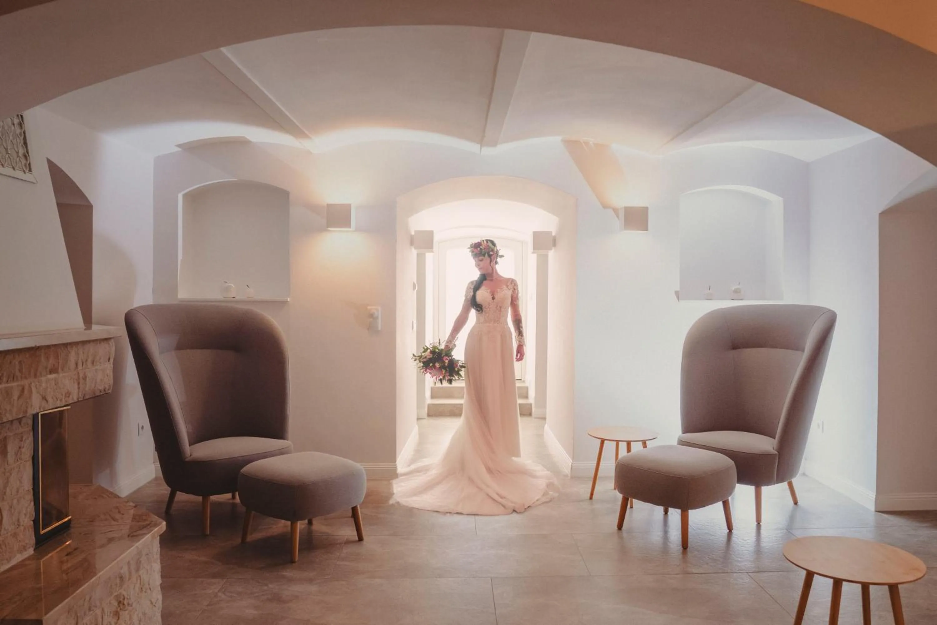 Seating area in Hotelanlage Starick