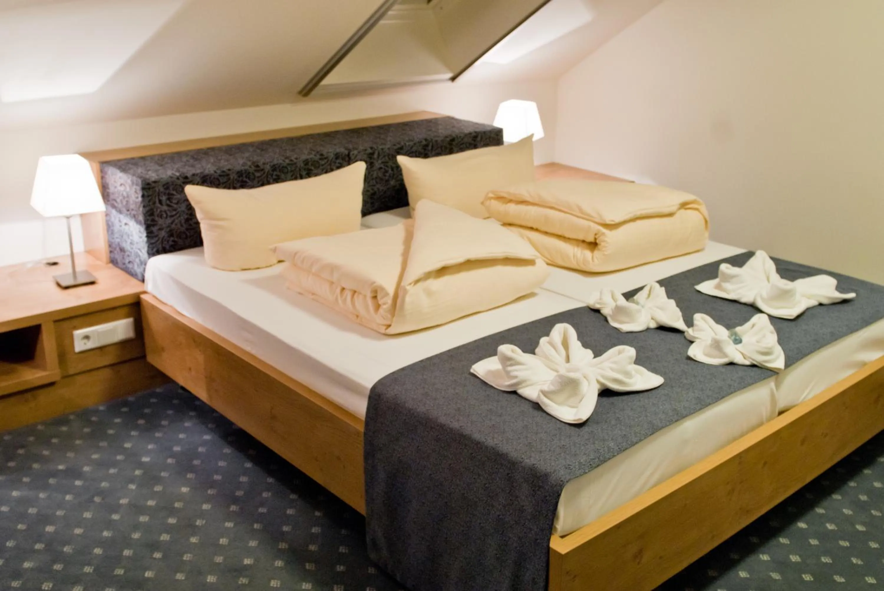 Bed in Hotelanlage Starick