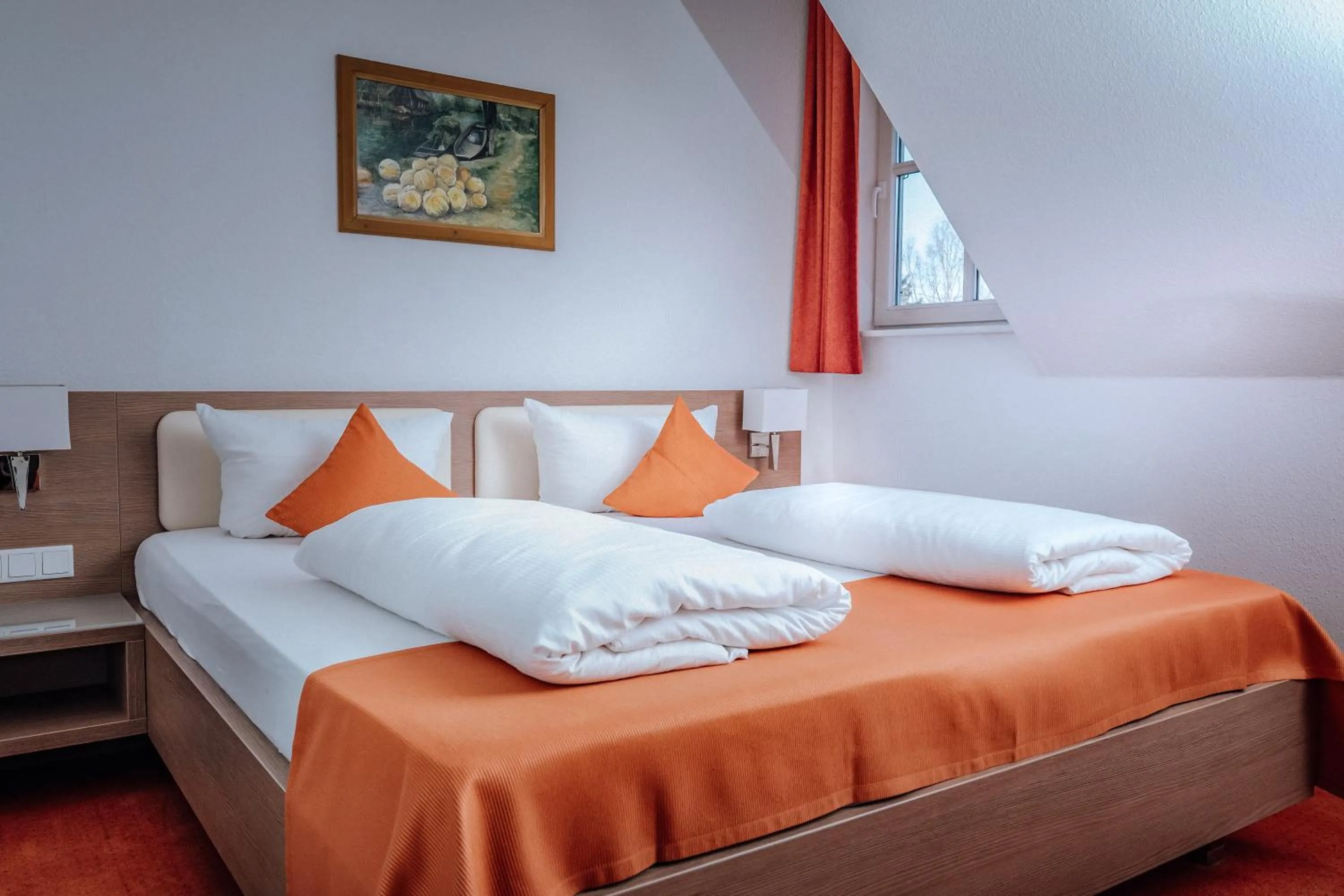 Bed in Hotelanlage Starick