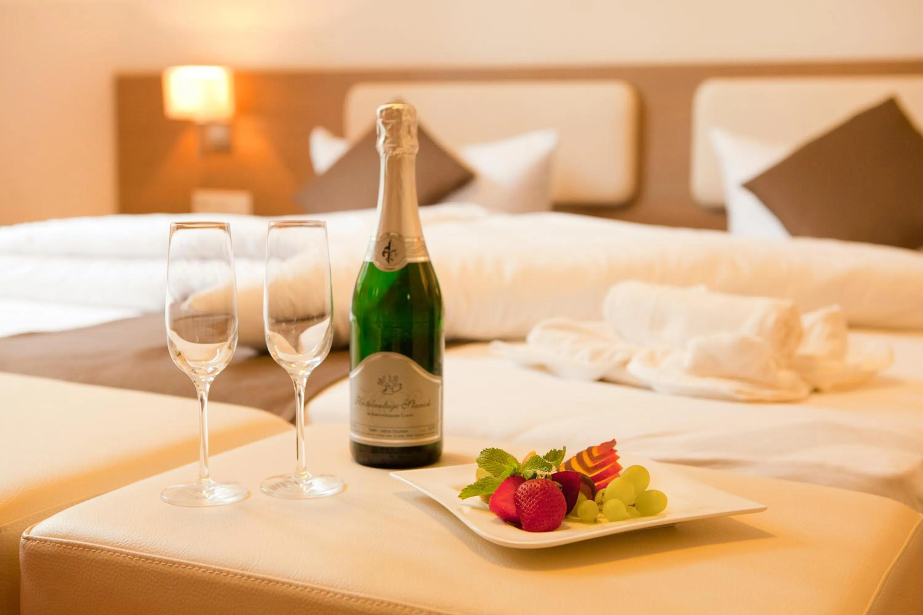 Decorative detail, Bed in Hotelanlage Starick