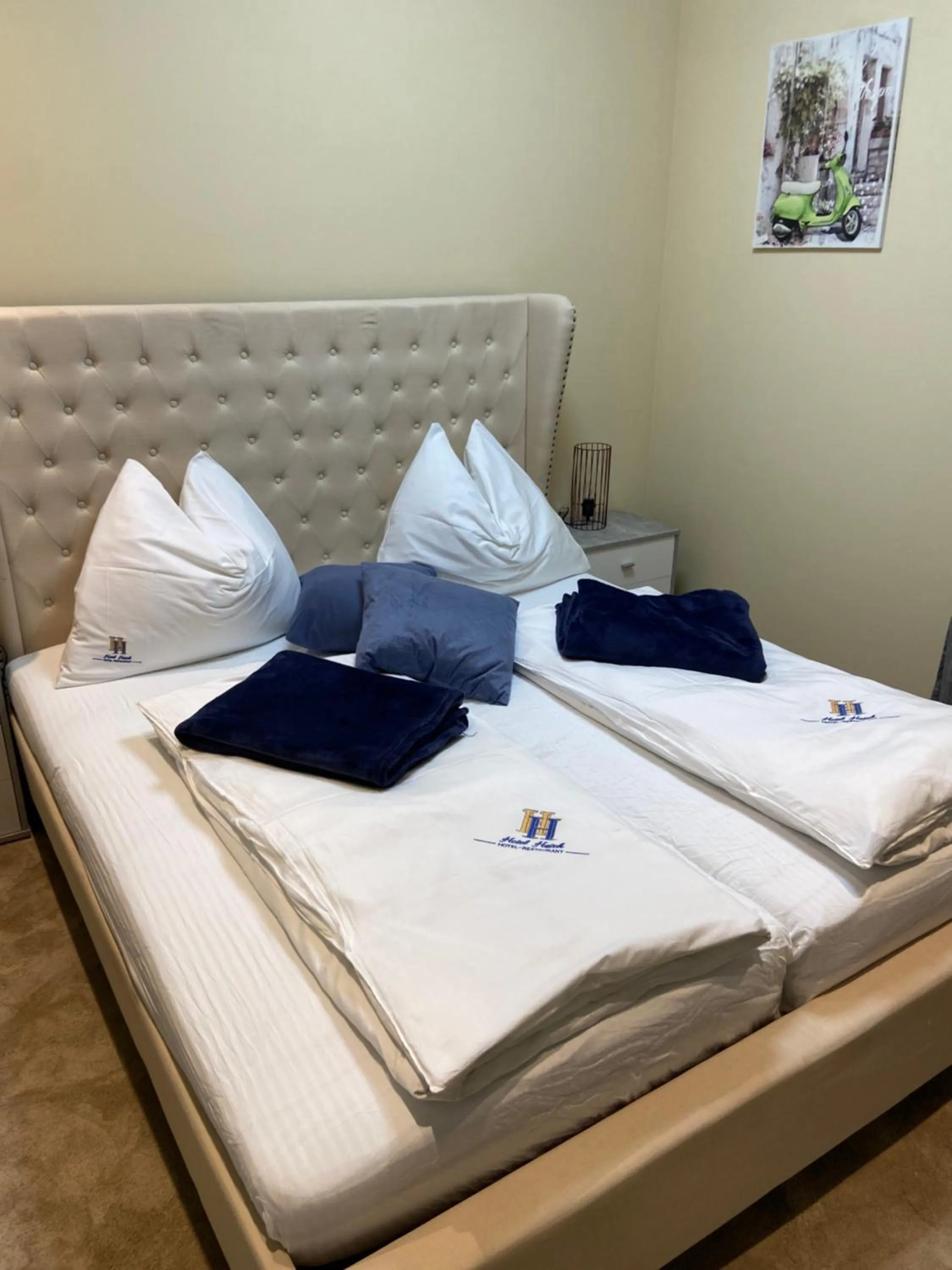 Bed in Hotel Restaurant Hesch