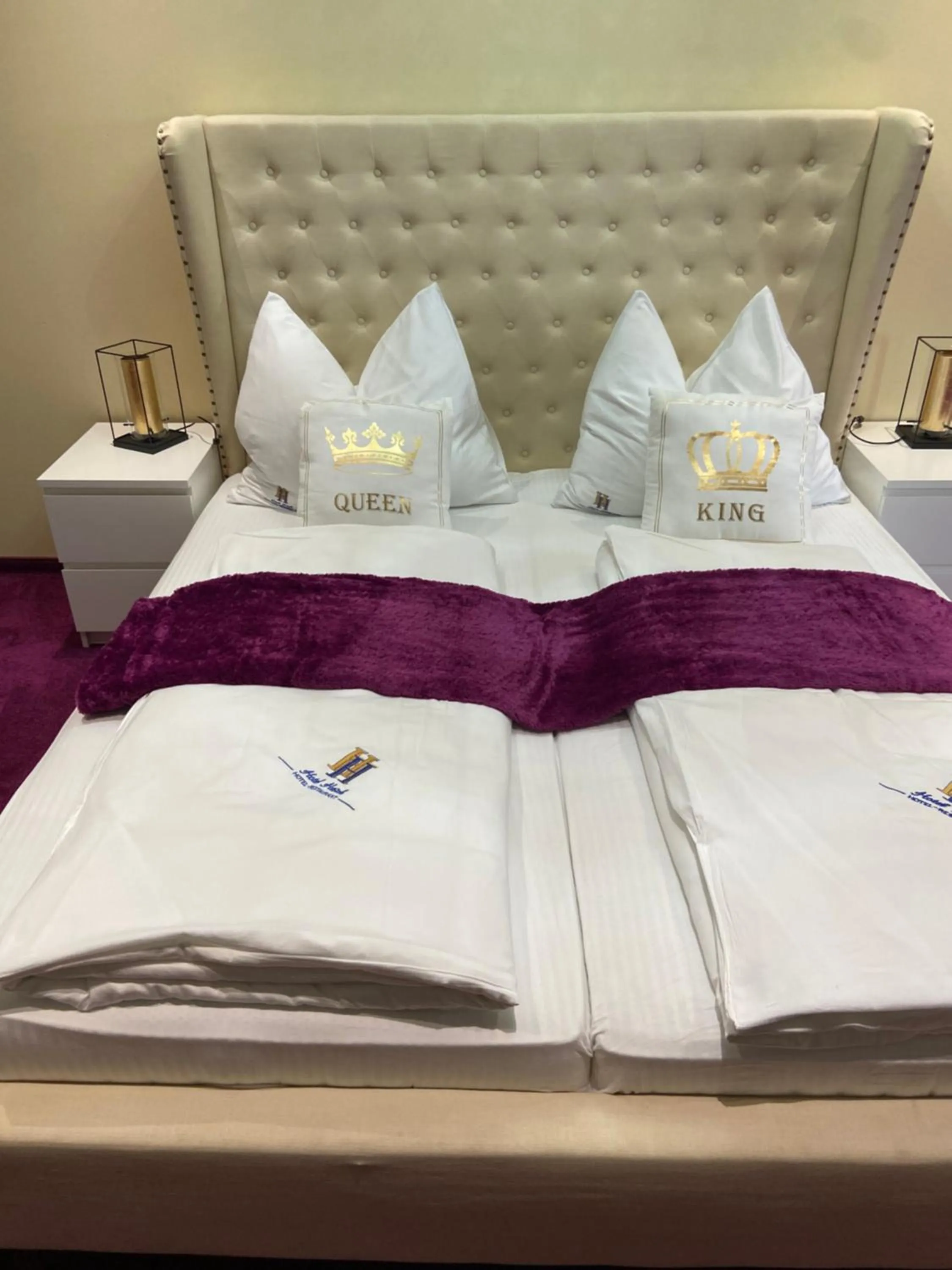 Bed in Hotel Restaurant Hesch