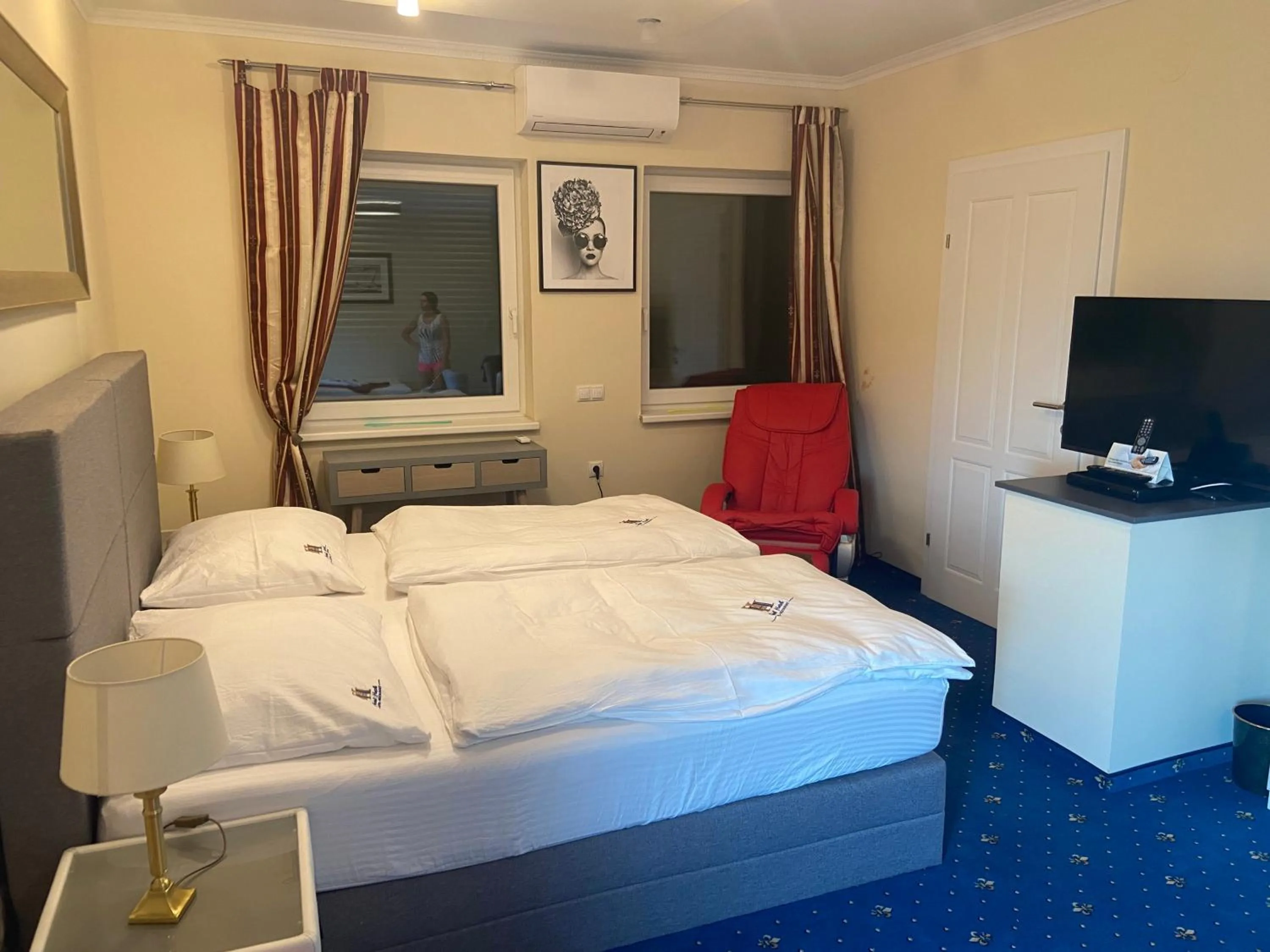 Bed in Hotel Restaurant Hesch