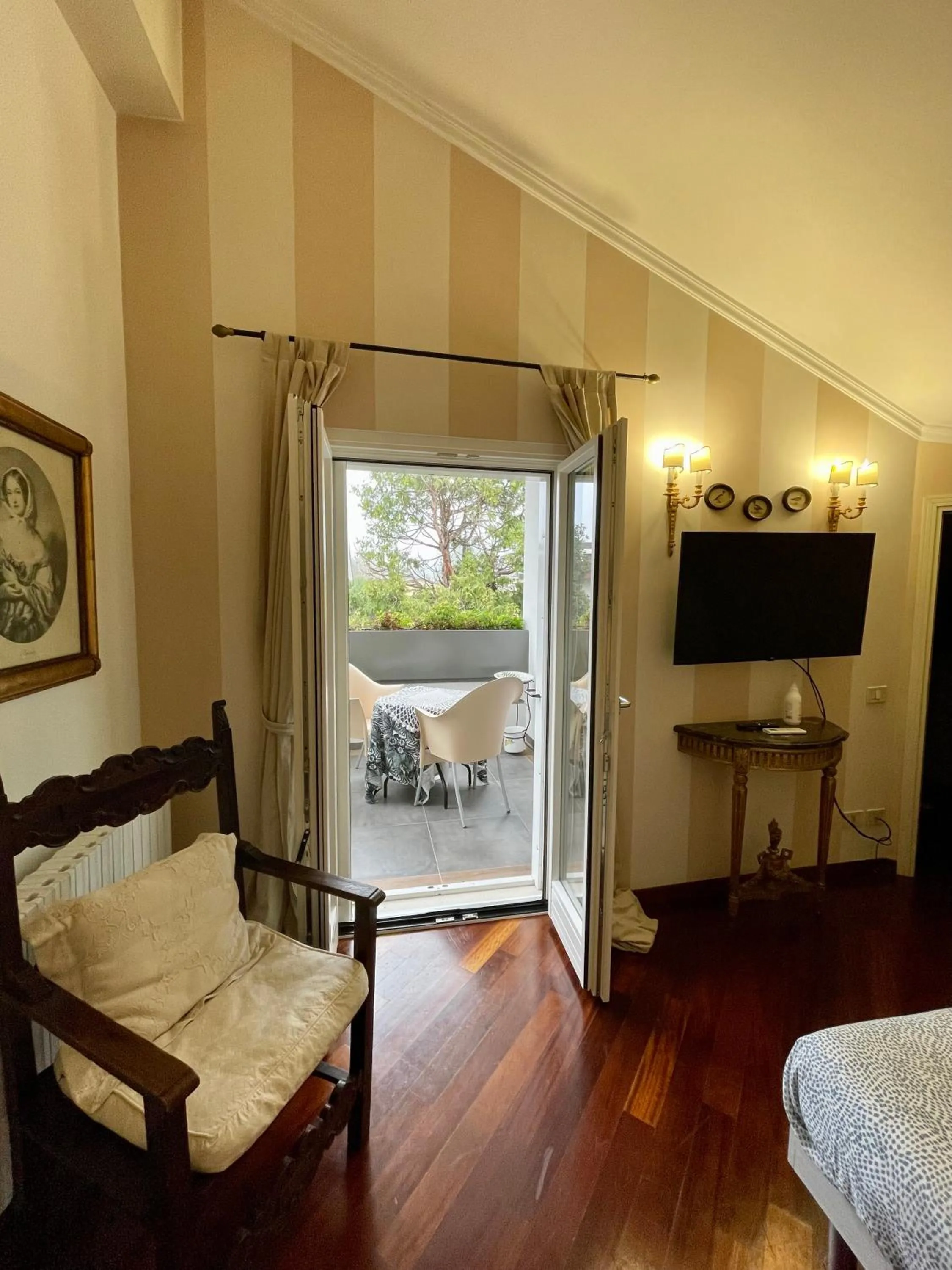 Balcony/Terrace, Bed in B&B Villa Tersius