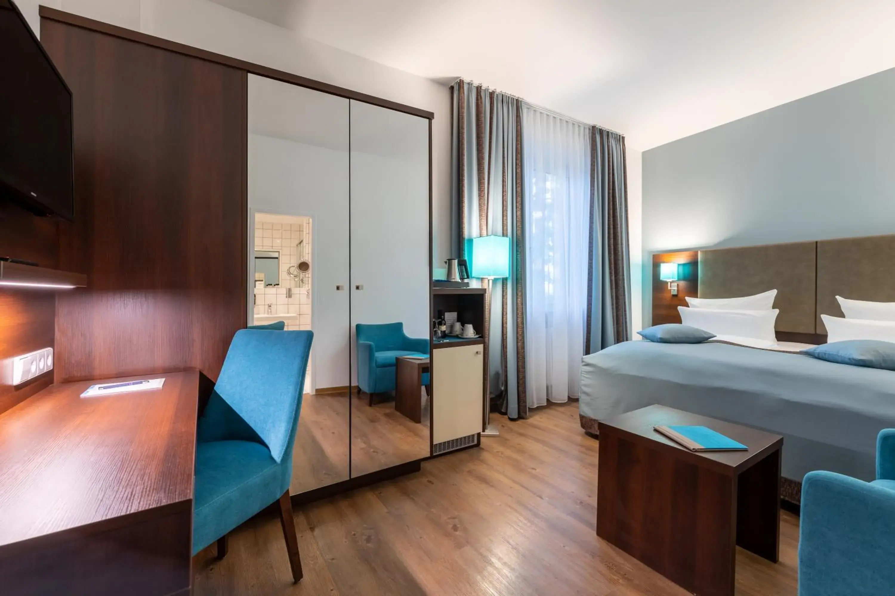 Bed in Trip Inn Hotel Messe Westend Bed in Trip Inn Hotel Messe Westend