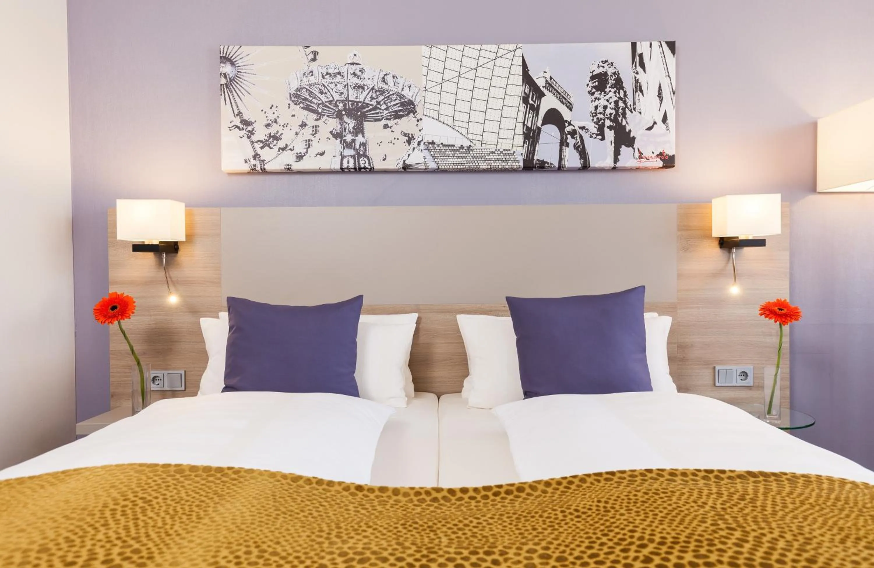 Bedroom, Bed in Leonardo Hotel Munich City North