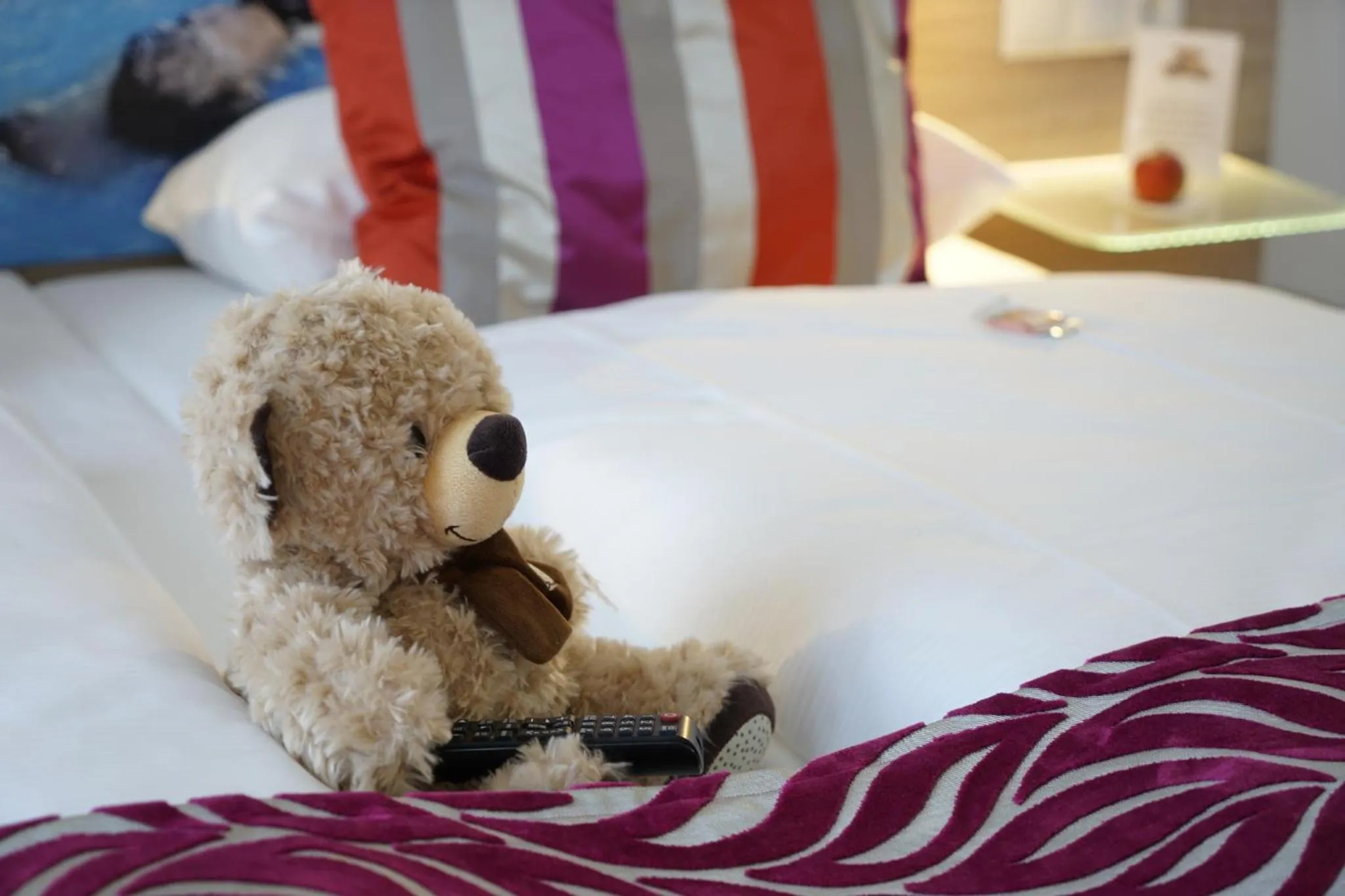 Decorative detail, Bed in Hotel Edel Weiss