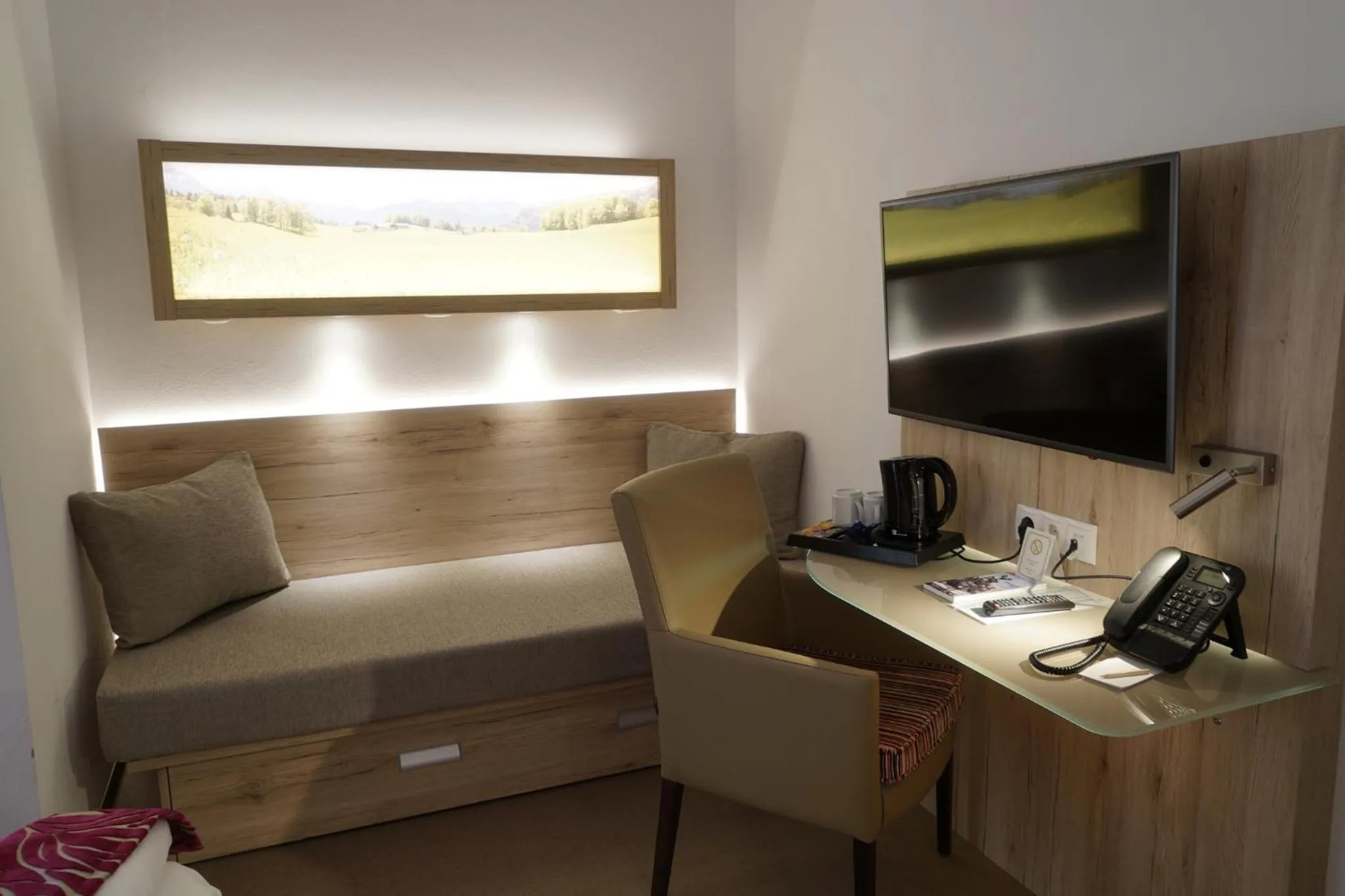 Bed in Hotel Edel Weiss