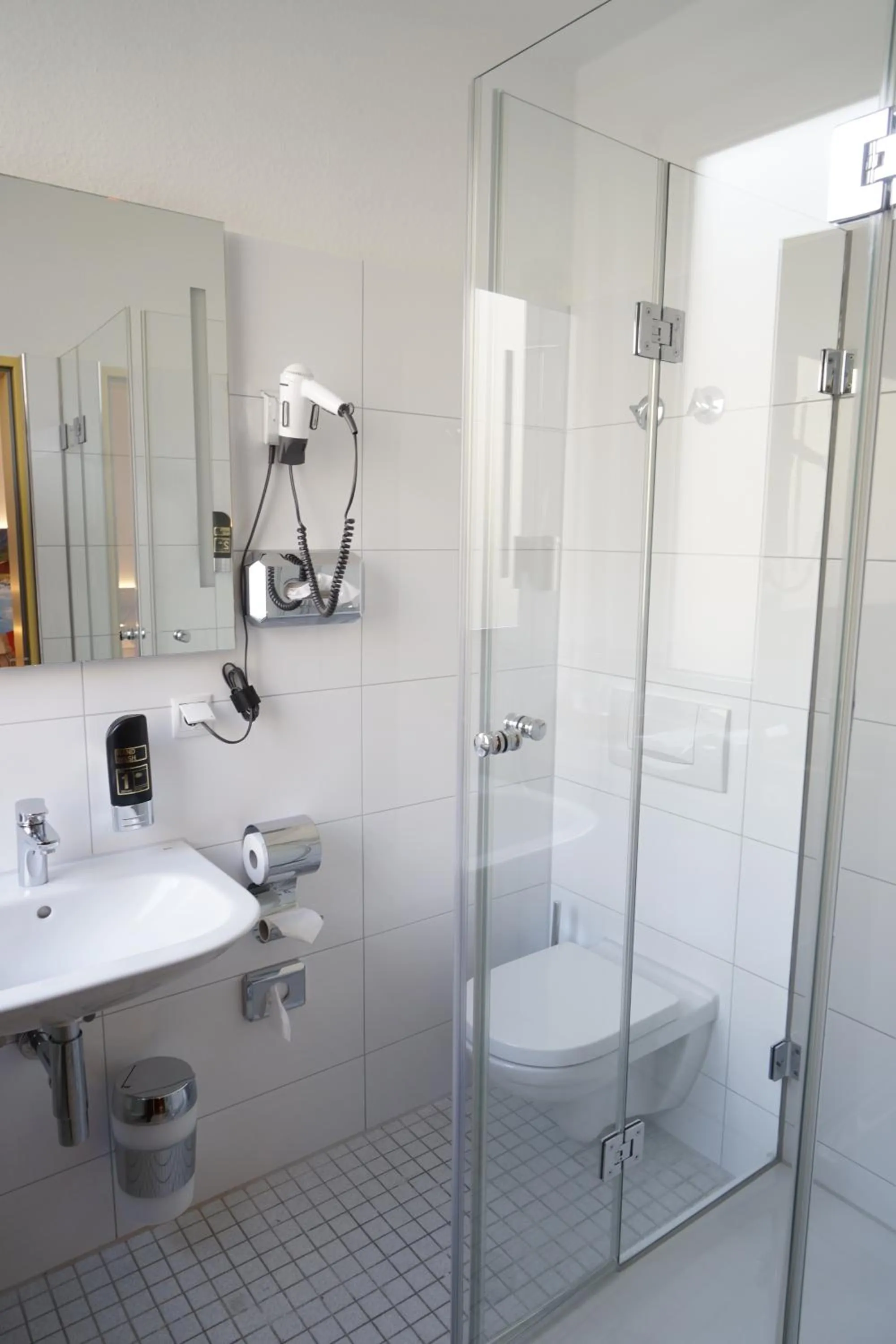 Shower in Hotel Edel Weiss