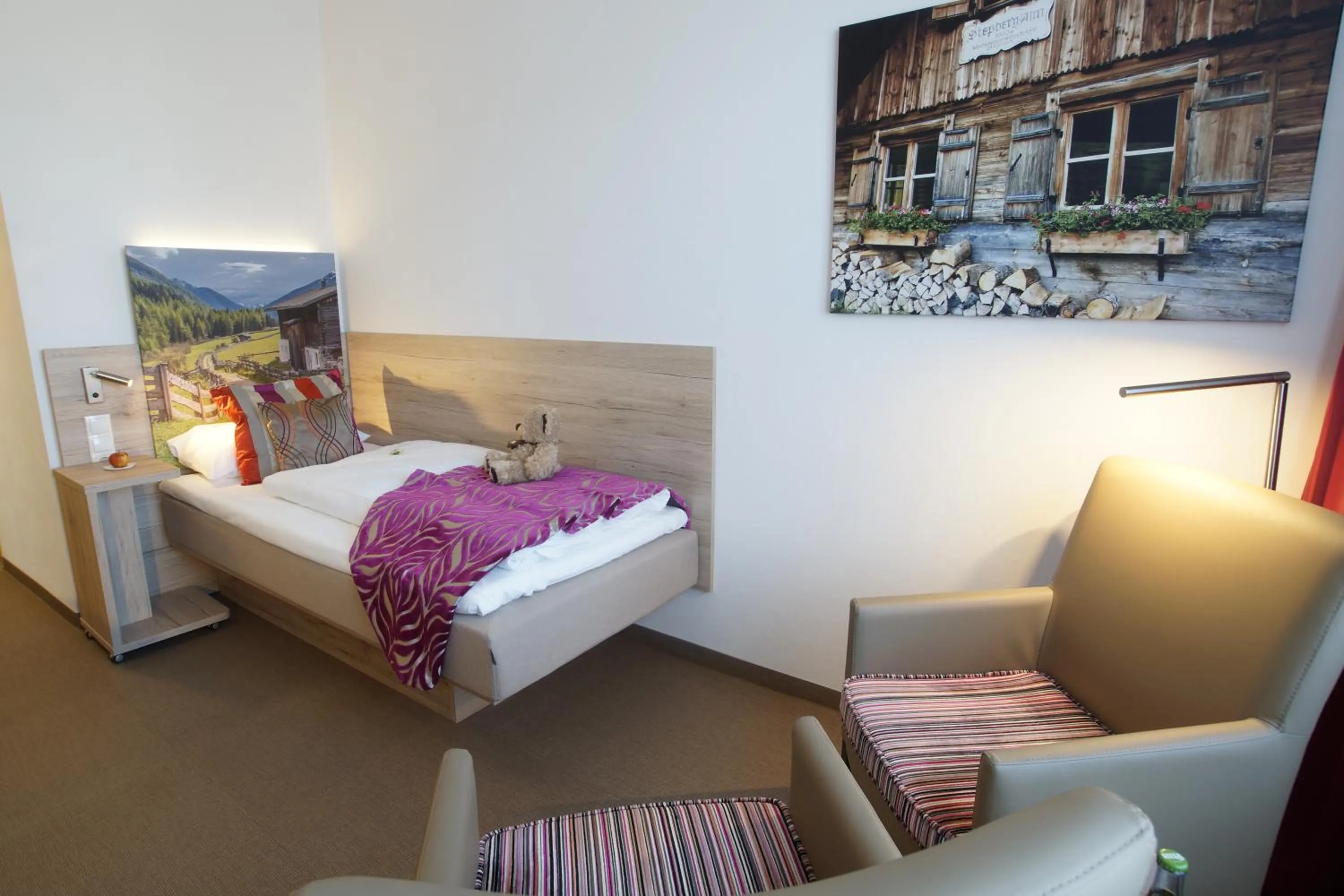 Bed in Hotel Edel Weiss