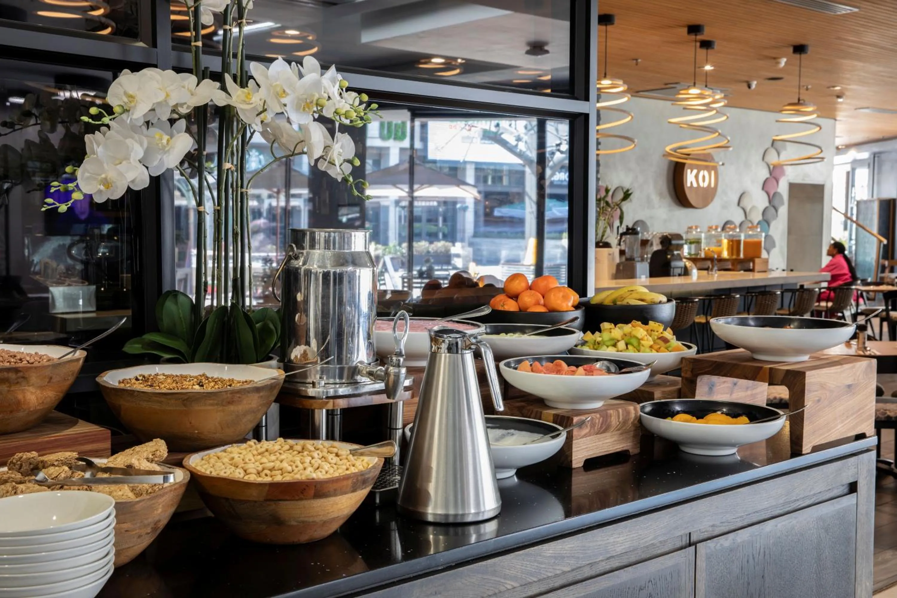 Buffet breakfast in The Capital Trilogy Menlyn Maine