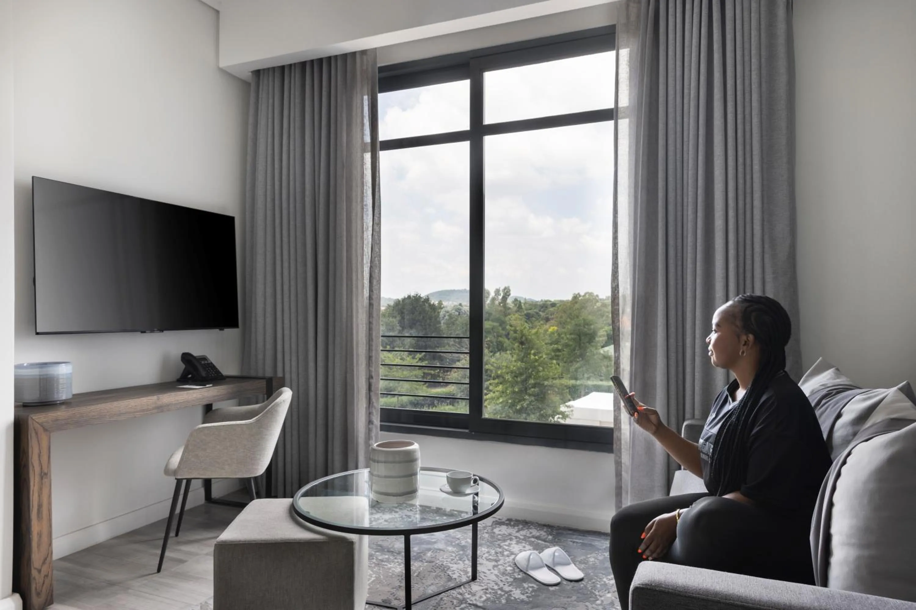 Living room in The Capital Trilogy Menlyn Maine